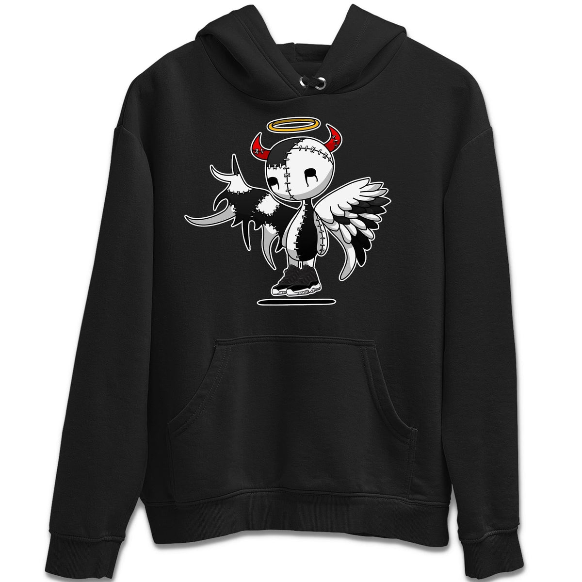Jordan 11 72-10 Sneaker Matching T-Shirt Devil Angel Sneaker Tees Jordan 11 72-10 Sneaker Release Tees Crew Neck Tees
