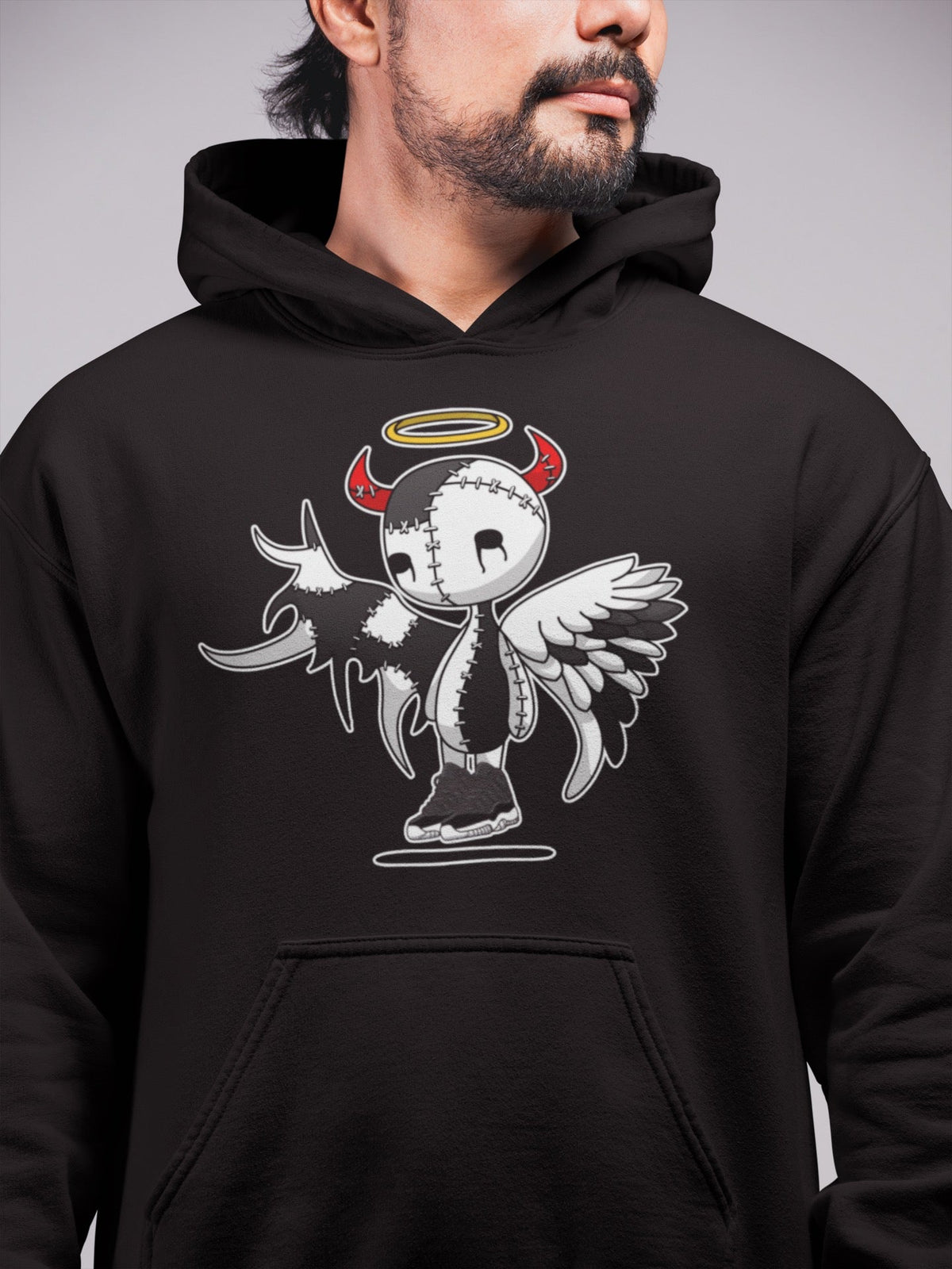 Jordan 11 72-10 Sneaker Matching T-Shirt Devil Angel Sneaker Tees Jordan 11 72-10 Sneaker Release Tees Crew Neck Tees