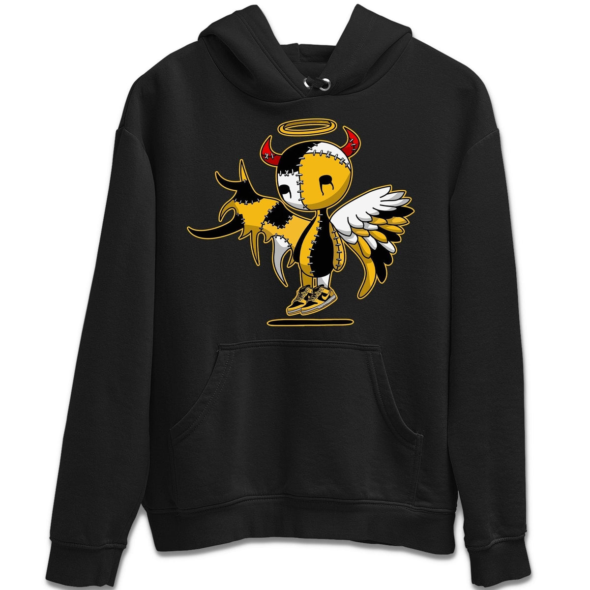 Dunk Championship Goldenrod Sneaker Match Tees Devil Angel Sneaker Tees Dunk Championship Goldenrod Jordan to match sneaker T-Shirt Crew Neck Shirts