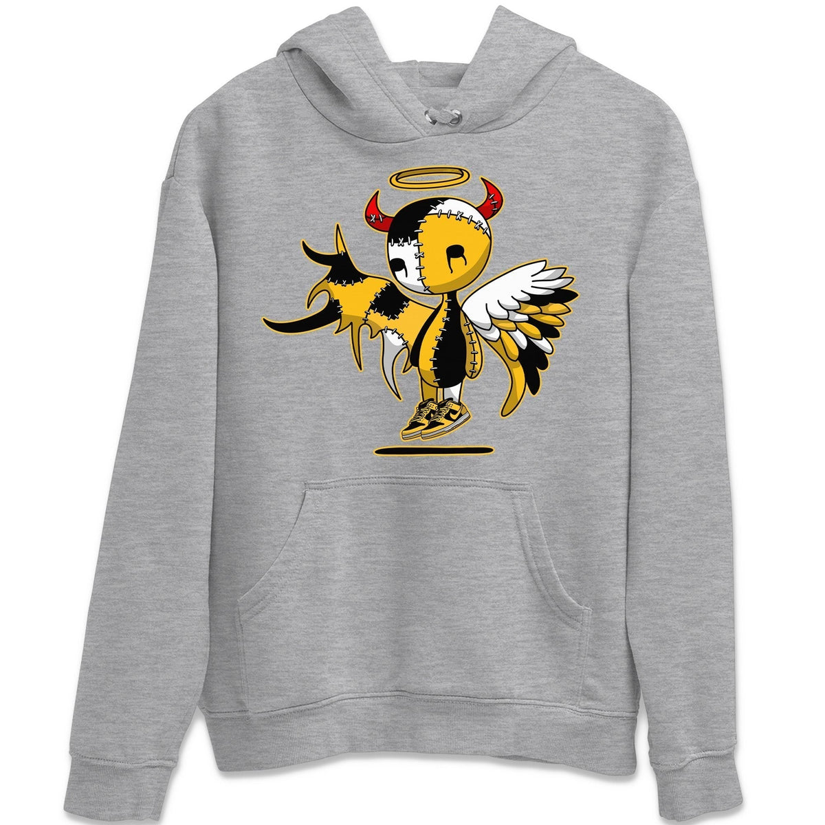 Dunk Championship Goldenrod Sneaker Match Tees Devil Angel Sneaker Tees Dunk Championship Goldenrod Jordan to match sneaker T-Shirt Crew Neck Shirts