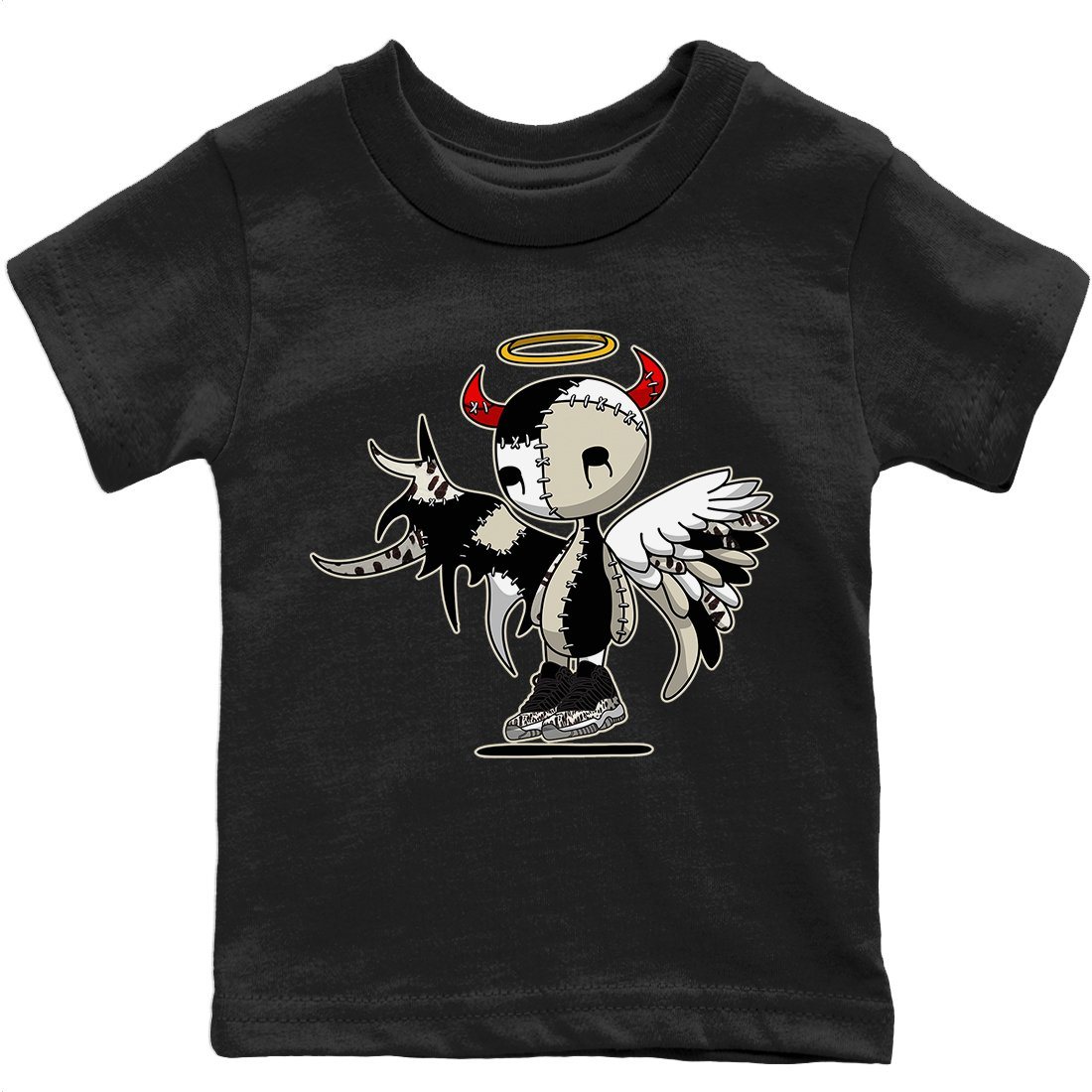 Jordan 11 Animal Instinct Sneaker Matching T-Shirt Devil Angel Sneaker Tees Jordan 11 Animal Instinct Sneaker Release Tees Kids Shirts