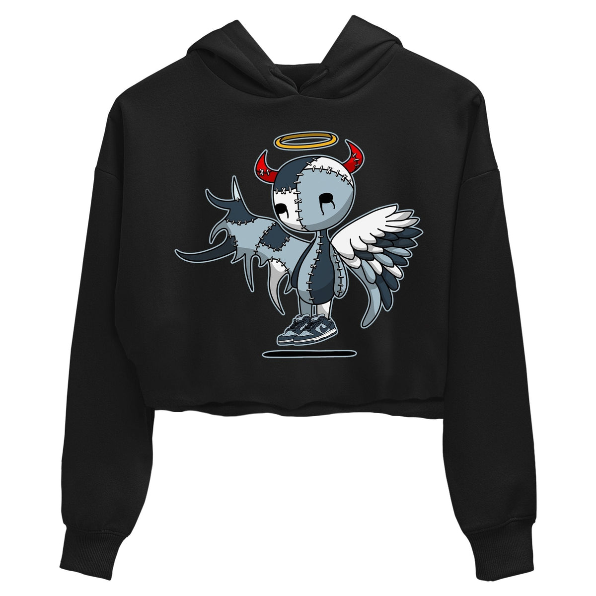 Dunk championship Grey Sneaker Match Tees Devil Angel Sneaker Tees Dunk championship Grey Jordan to match sneaker T-Shirt Women's Shirts