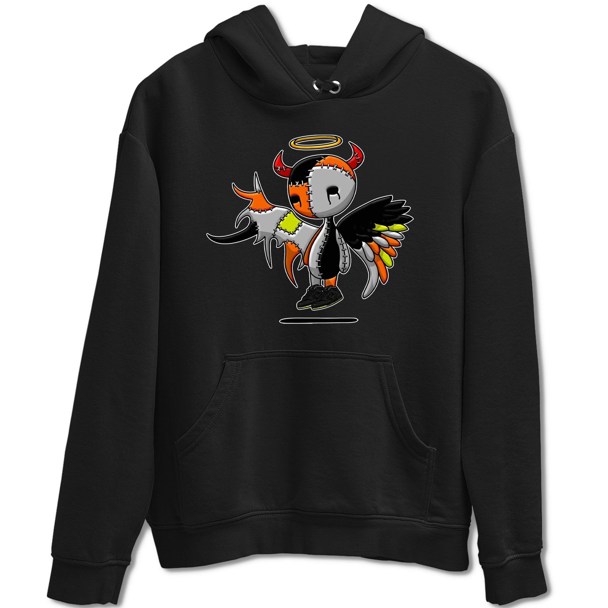 Nike Dunk Halloween shirt to match jordans Devil Angel sneaker tees Nike Dunk Mid Halloween Drip Gear Zone Sneaker Matching Clothing Brand Unisex Sneaker Tee Black 2 T-Shirt