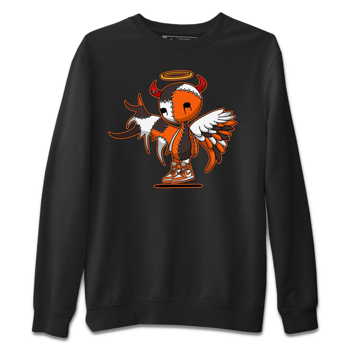 Jordan 1 Starfish Sneaker Matching T-Shirt Devil Angel Sneaker Tees Jordan 1 Starfish Sneaker Release Tees Crew Neck Tees