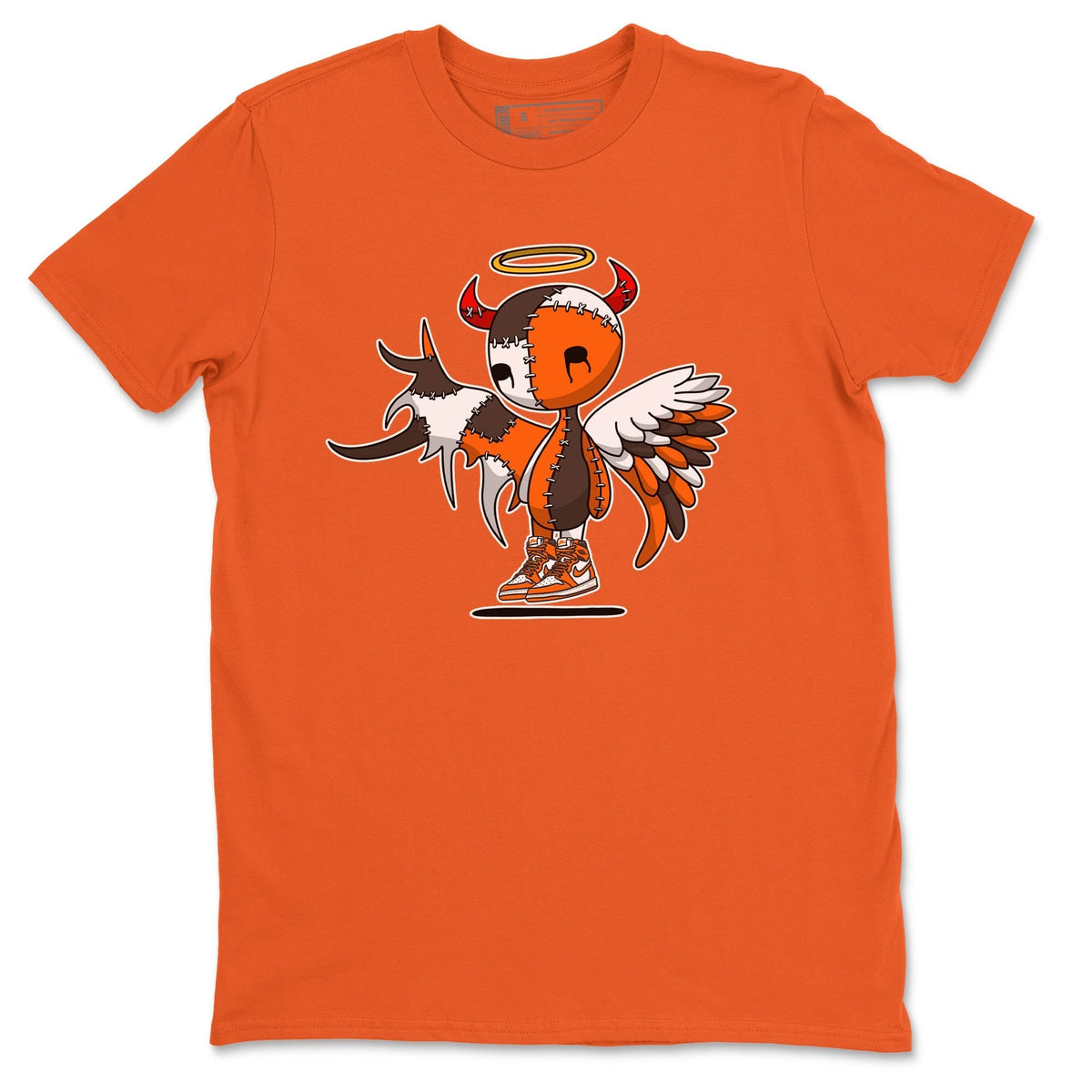 Jordan 1 Starfish Sneaker Matching T-Shirt Devil Angel Sneaker Tees Jordan 1 Starfish Sneaker Release Tees Crew Neck Tees