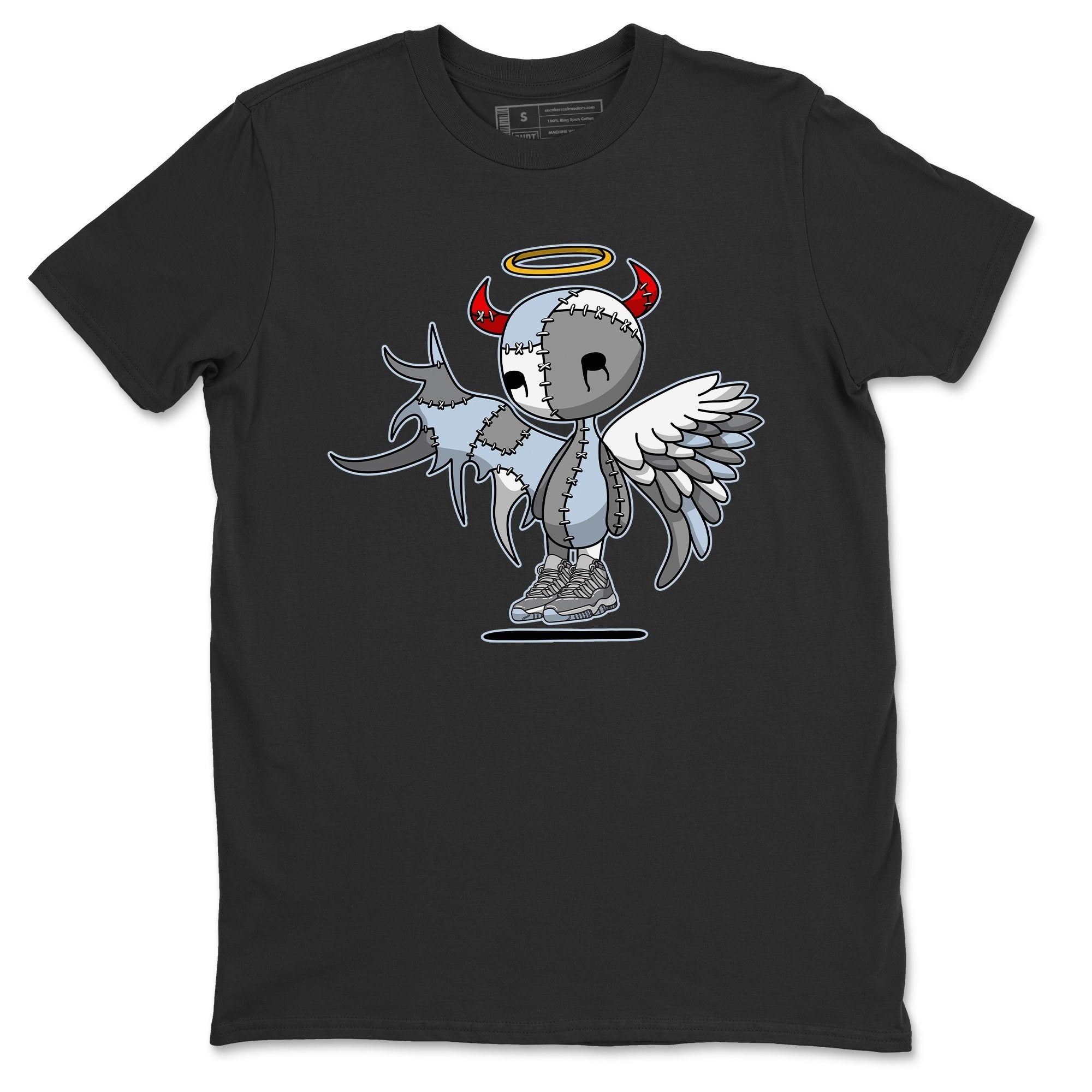 Jordan 11 Cool Grey Shirt To Match Jordans Devil Angel Sneaker Tees Jordan 11 Cool Grey Drip Gear Zone Sneaker Matching Clothing Unisex Shirts