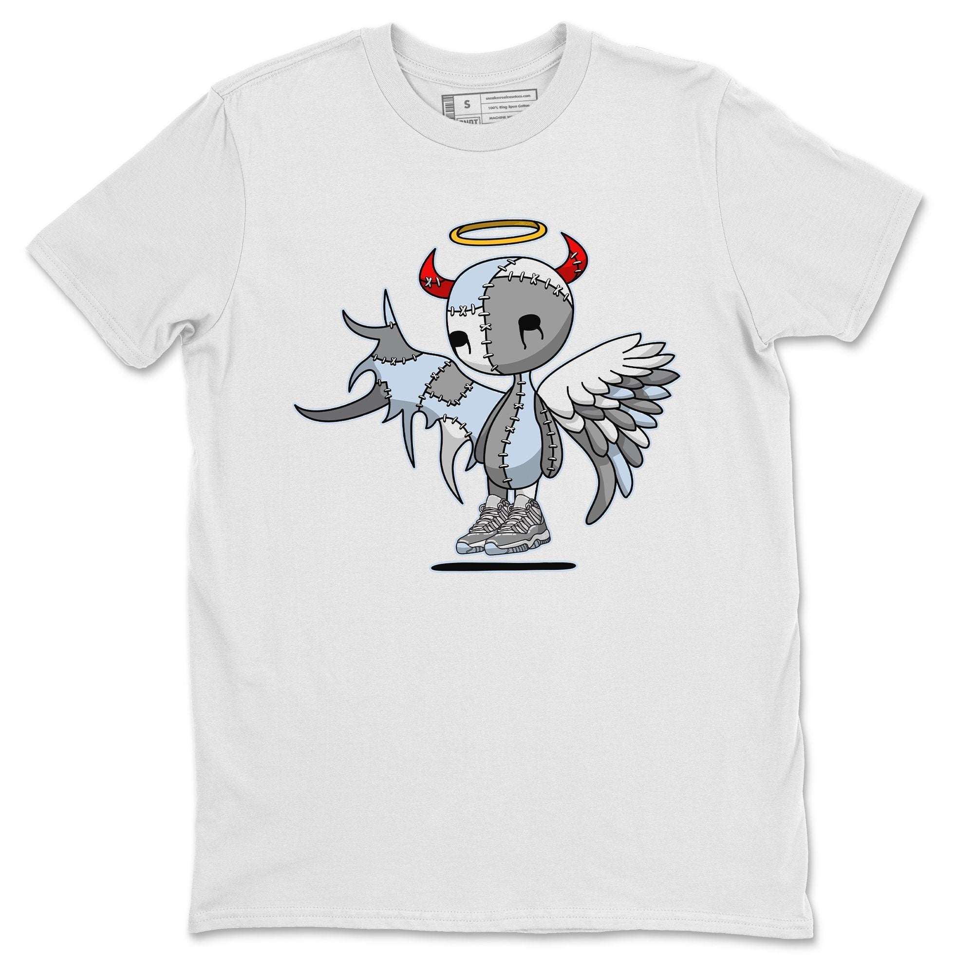 Jordan 11 Cool Grey Shirt To Match Jordans Devil Angel Sneaker Tees Jordan 11 Cool Grey Drip Gear Zone Sneaker Matching Clothing Unisex Shirts