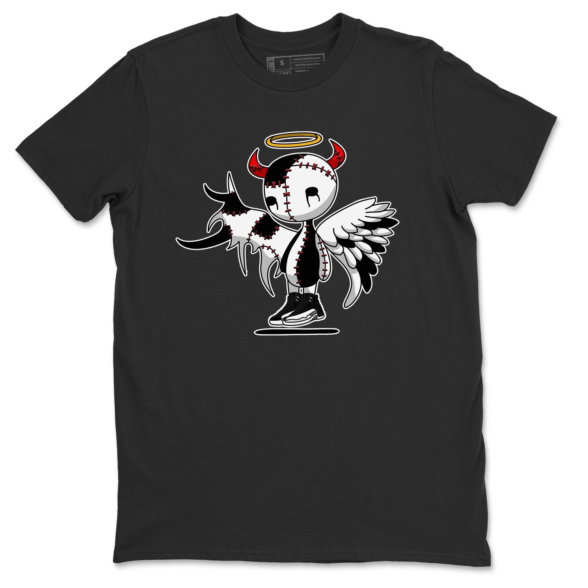 Jordan 12 Playoffs Shirt To Match Jordans Devil Angel Sneaker Tees Jordan 12 Playoffs Drip Gear Zone Sneaker Matching Clothing Unisex Shirts