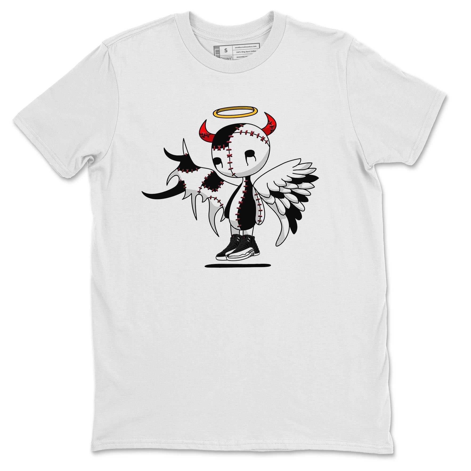 Jordan 12 Playoffs Shirt To Match Jordans Devil Angel Sneaker Tees Jordan 12 Playoffs Drip Gear Zone Sneaker Matching Clothing Unisex Shirts