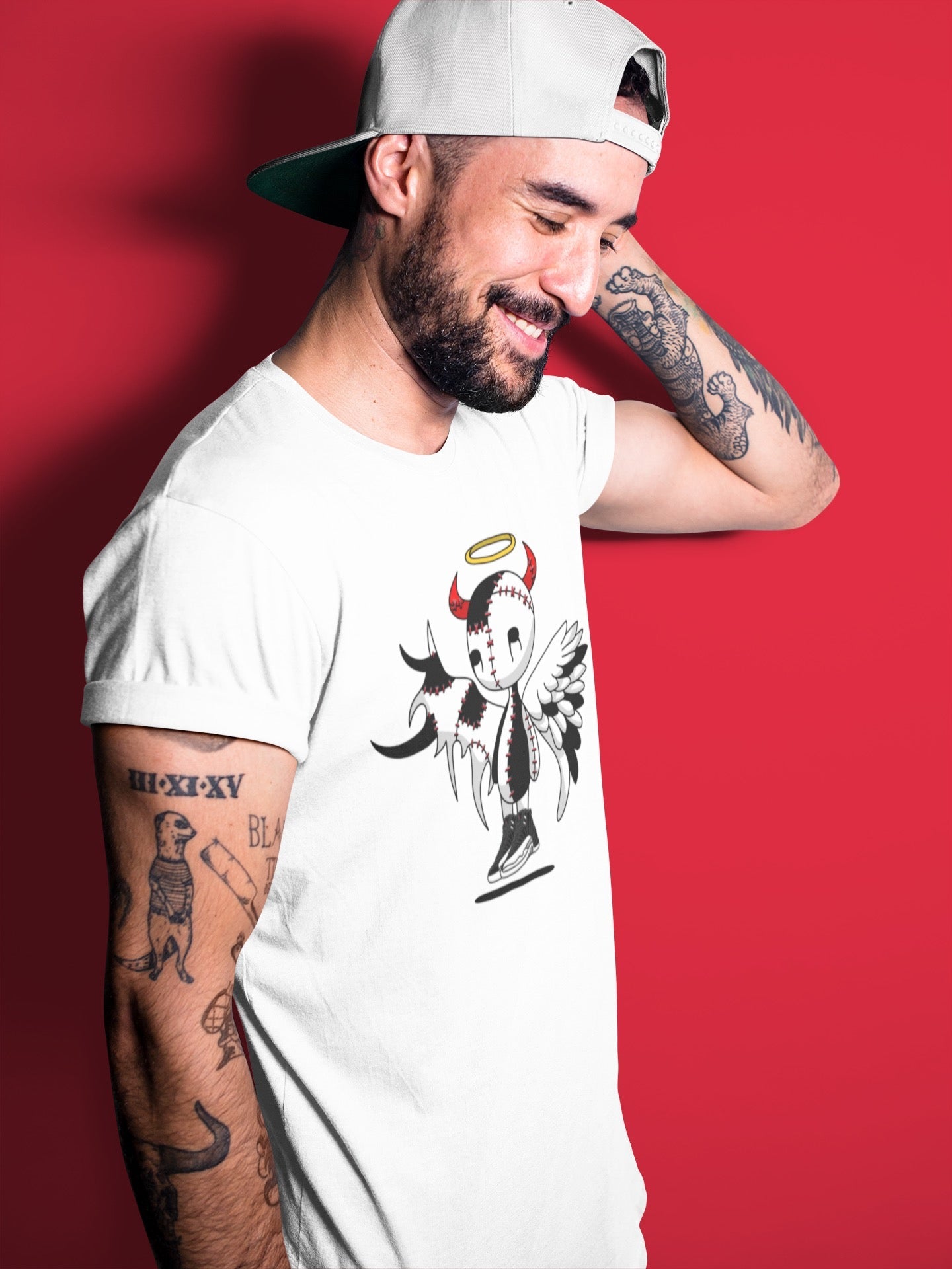 Jordan 12 Playoffs Shirt To Match Jordans Devil Angel Sneaker Tees Jordan 12 Playoffs Drip Gear Zone Sneaker Matching Clothing Unisex Shirts