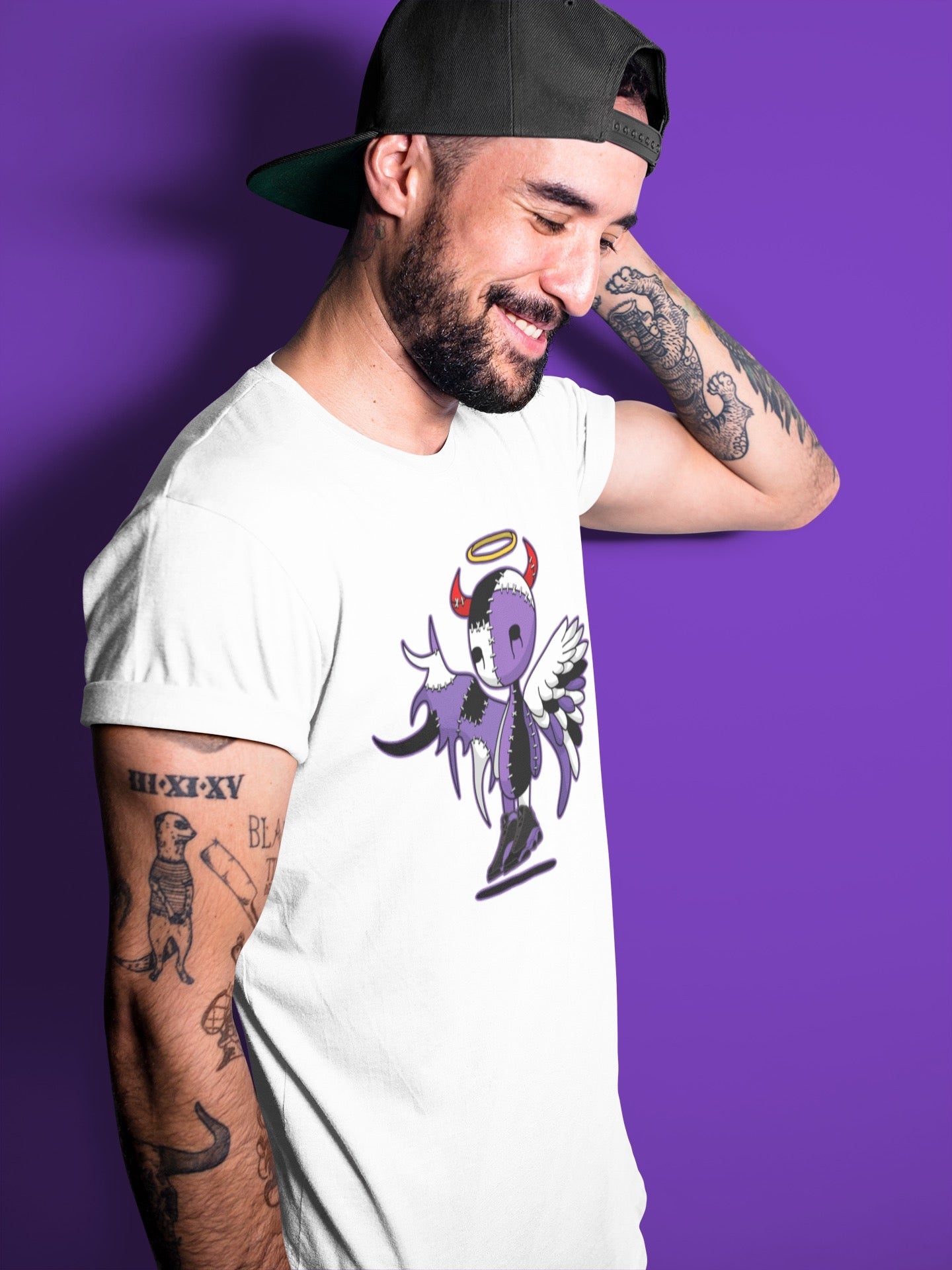 Jordan 13 Court Purple Shirt To Match Jordans Devil Angel Sneaker Tees Jordan 13 Court Purple Drip Gear Zone Sneaker Matching Clothing Unisex Shirts