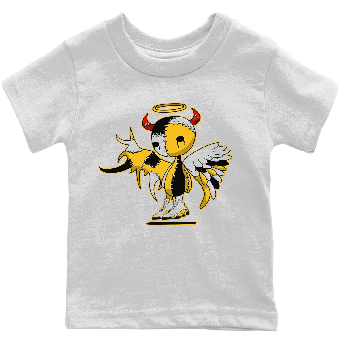 Jordan 13 Del Sol Sneaker Matching T-Shirt Devil Angel Sneaker Tees Jordan 13 Del Sol Sneaker Release Tees Kids Shirts