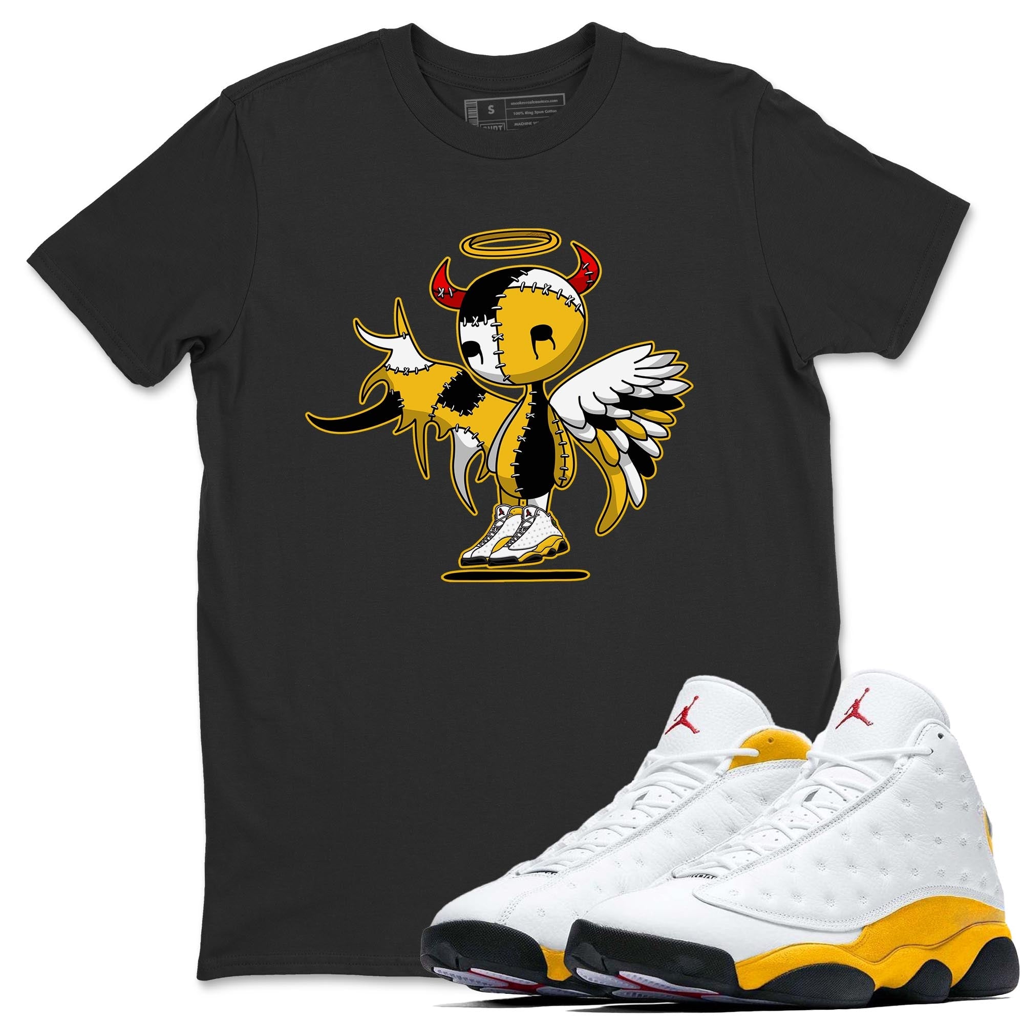 Jordan 13 Del Sol Shirt To Match Jordans Devil Angel Sneaker Tees Jordan 13 Del Sol Drip Gear Zone Sneaker Matching Clothing Unisex Shirts