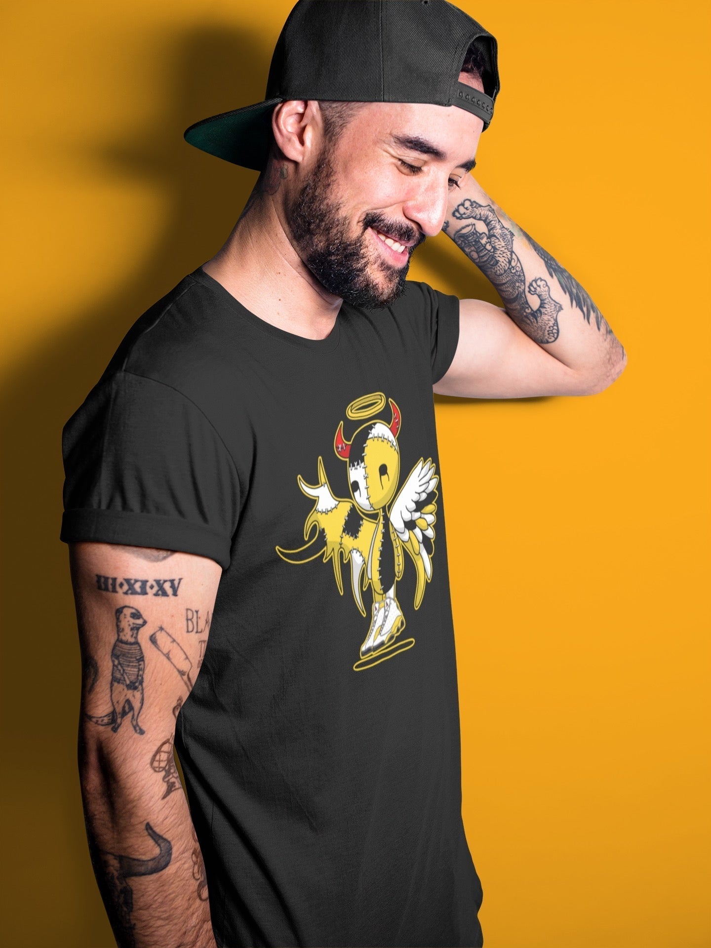 Jordan 13 Del Sol Shirt To Match Jordans Devil Angel Sneaker Tees Jordan 13 Del Sol Drip Gear Zone Sneaker Matching Clothing Unisex Shirts