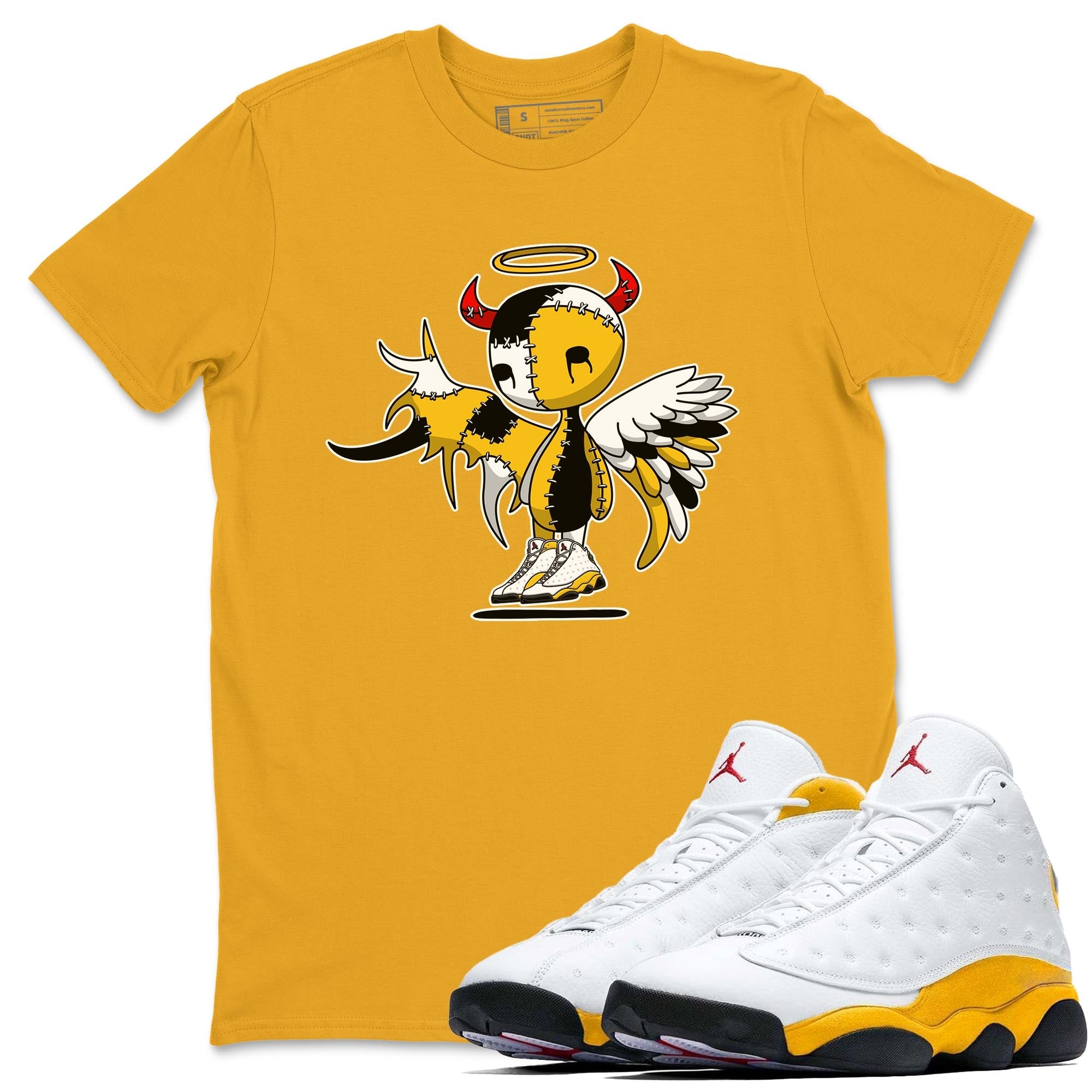 Jordan 13 Del Sol Shirt To Match Jordans Devil Angel Sneaker Tees Jordan 13 Del Sol Drip Gear Zone Sneaker Matching Clothing Unisex Shirts