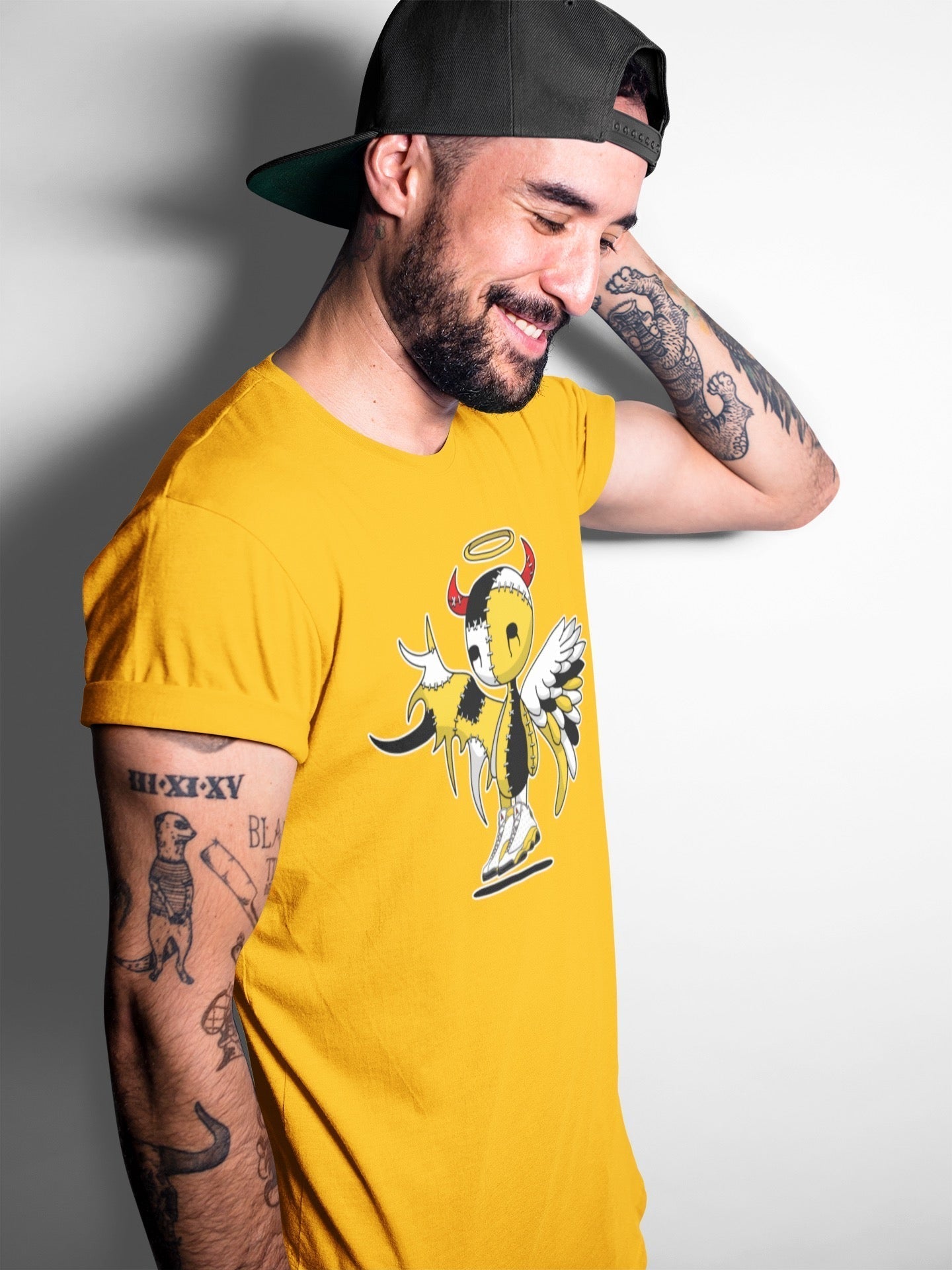 Jordan 13 Del Sol Shirt To Match Jordans Devil Angel Sneaker Tees Jordan 13 Del Sol Drip Gear Zone Sneaker Matching Clothing Unisex Shirts