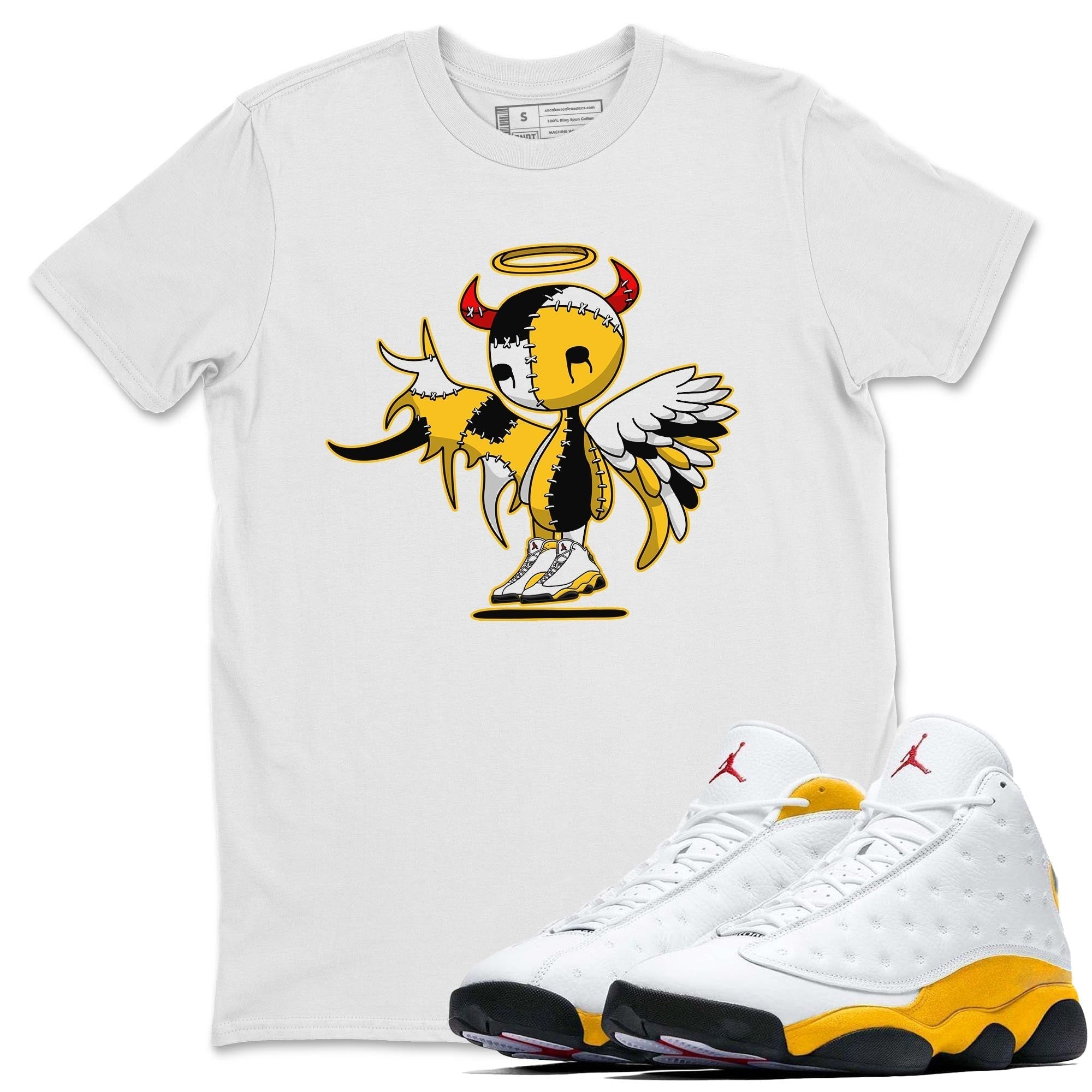 Jordan 13 Del Sol Shirt To Match Jordans Devil Angel Sneaker Tees Jordan 13 Del Sol Drip Gear Zone Sneaker Matching Clothing Unisex Shirts