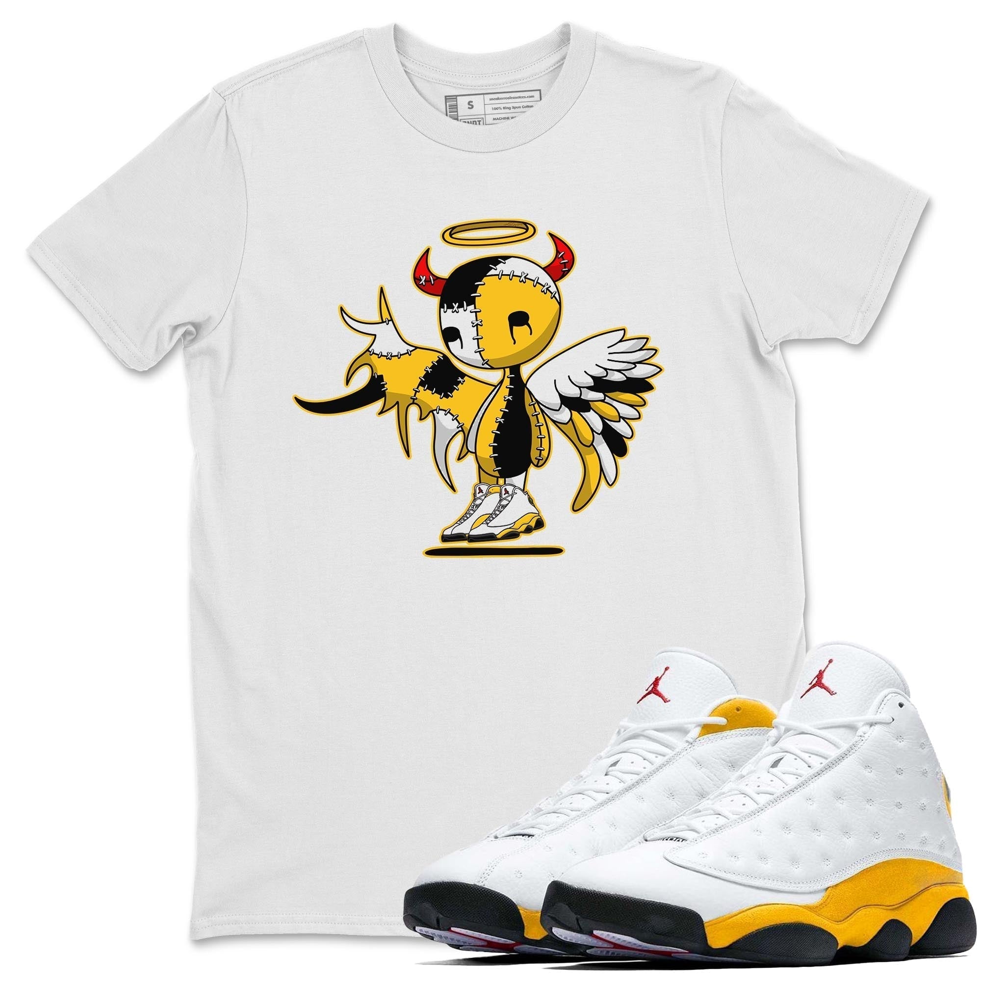 Jordan 13 Del Sol Shirt To Match Jordans Devil Angel Sneaker Tees Jordan 13 Del Sol Drip Gear Zone Sneaker Matching Clothing Unisex Shirts