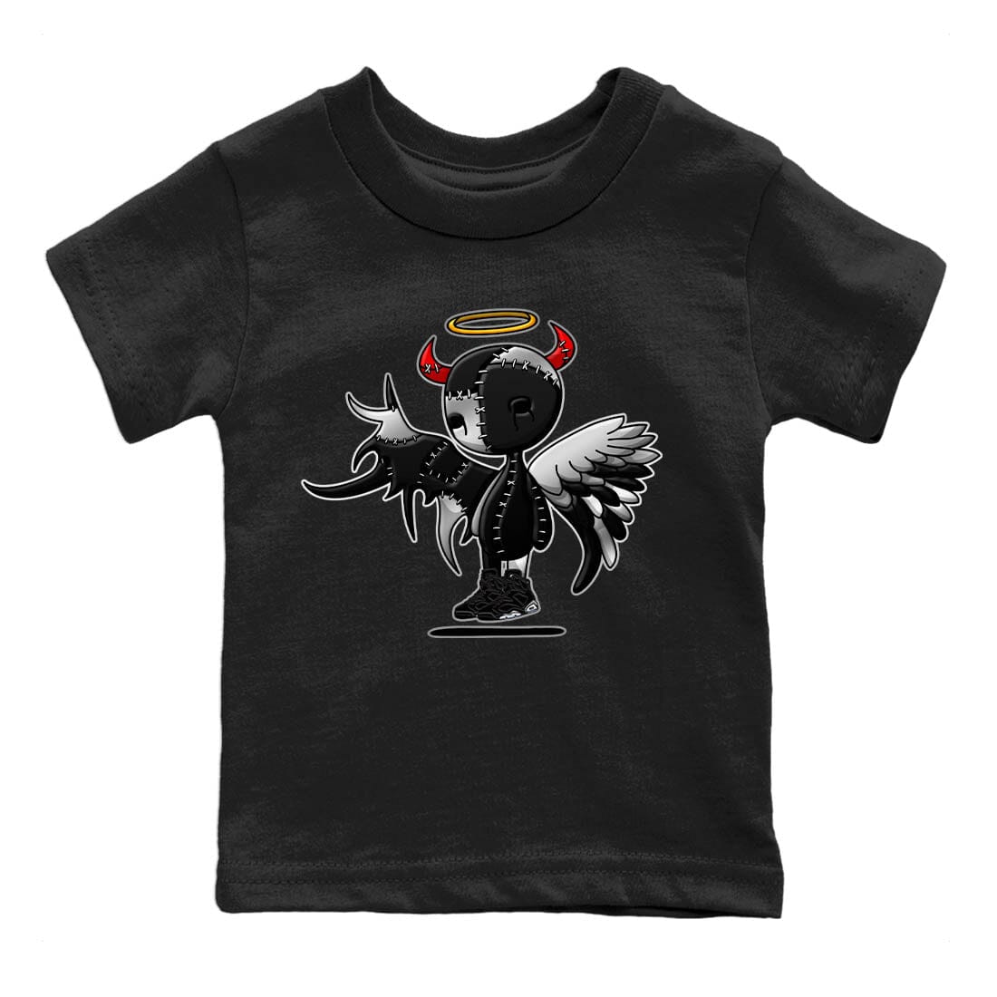 Jordan 6 Chrome Sneaker Matching T-Shirt Devil Angel Sneaker Tees Jordan 6 Chrome Sneaker Release Tees Kids Shirts