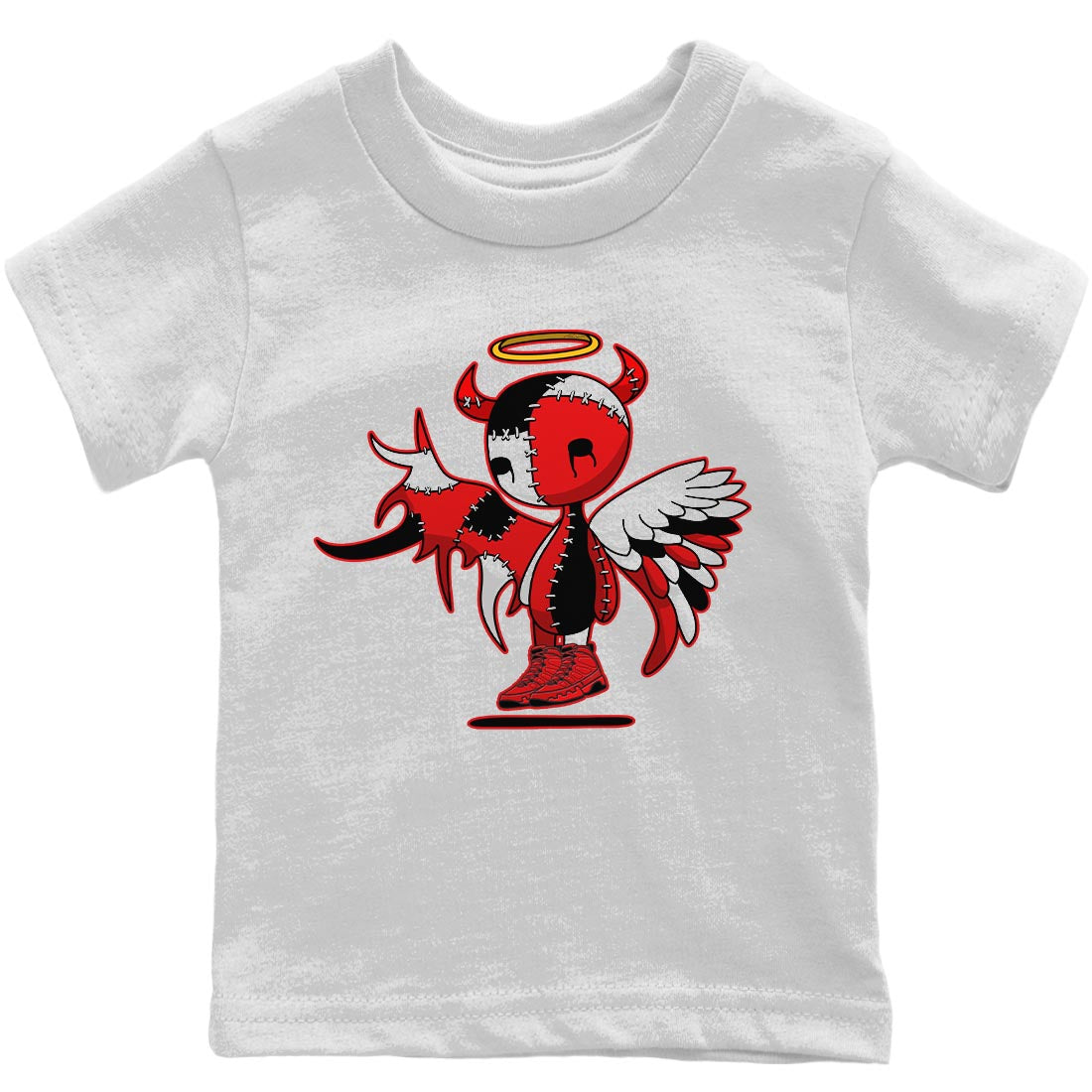 Jordan 9 Chile Red Shirt To Match Jordans Devil Angel Sneaker Tees Jordan 9 Chile Red Drip Gear Zone Sneaker Matching Clothing Kids Shirts