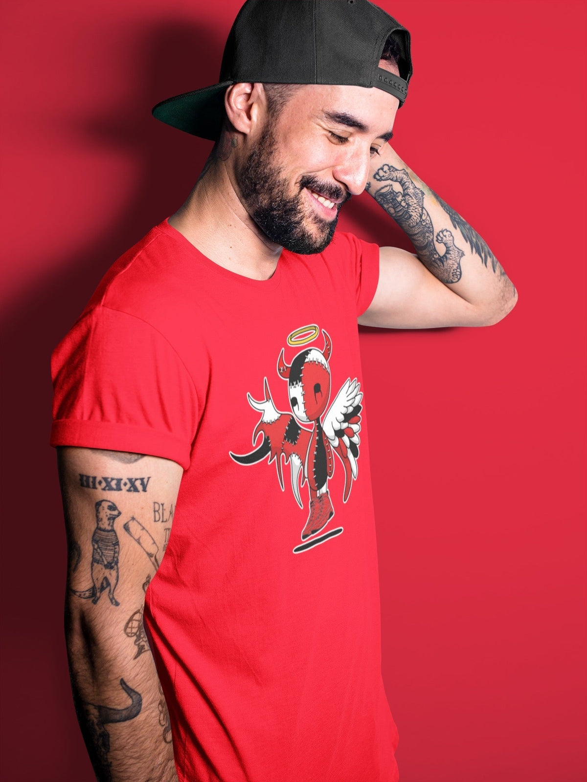 Jordan 9 Chile Red Shirt To Match Jordans Devil Angel Sneaker Tees Jordan 9 Chile Red Drip Gear Zone Sneaker Matching Clothing Unisex Shirts