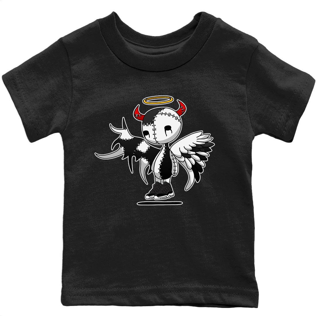 Jordan 11 72-10 Sneaker Matching T-Shirt Devil Angel Sneaker Tees Jordan 11 72-10 Sneaker Release Tees Kids Shirts
