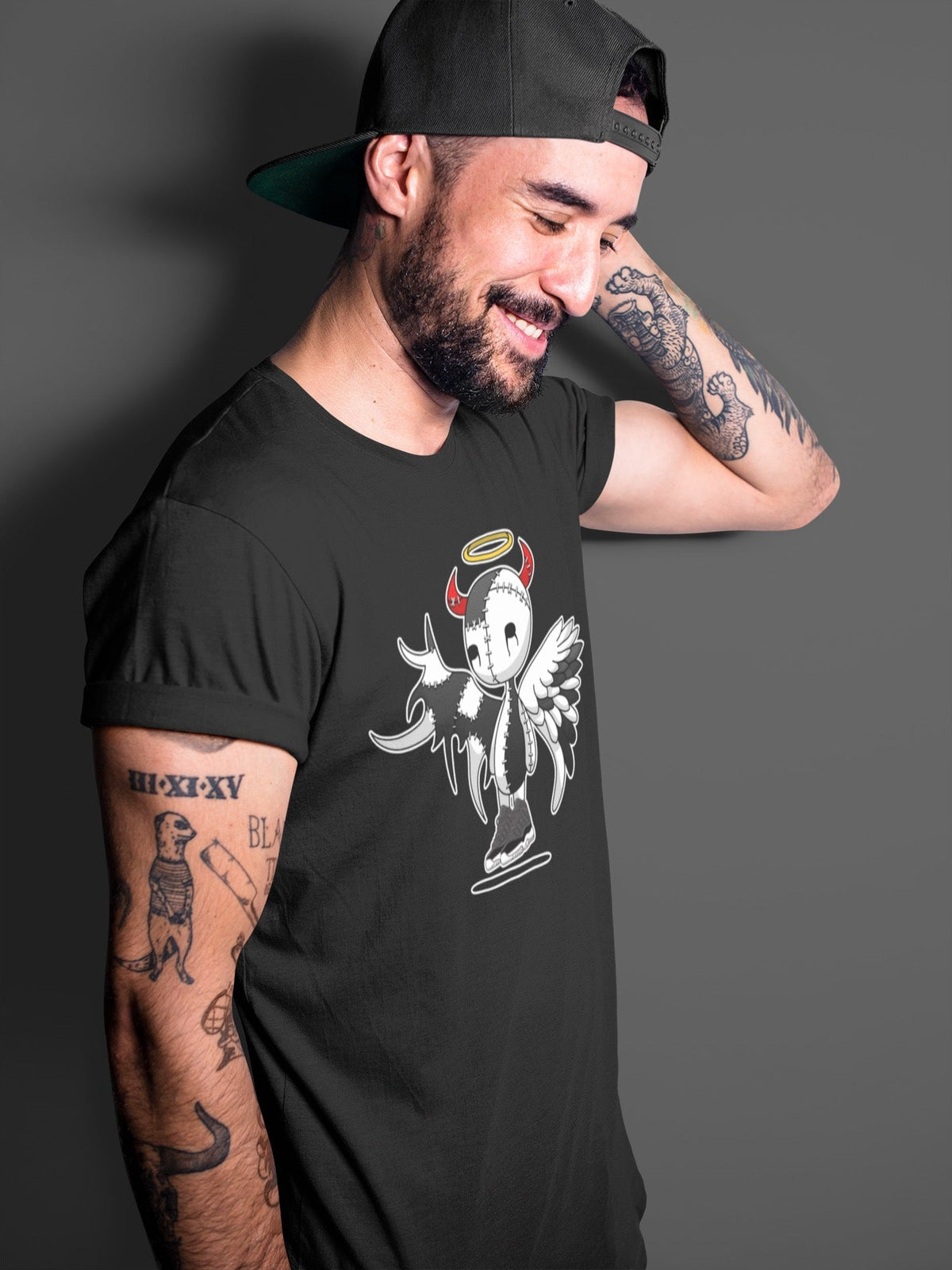 Jordan 11 72-10 Sneaker Matching T-Shirt Devil Angel Sneaker Tees Jordan 11 72-10 Sneaker Release Tees Crew Neck Tees