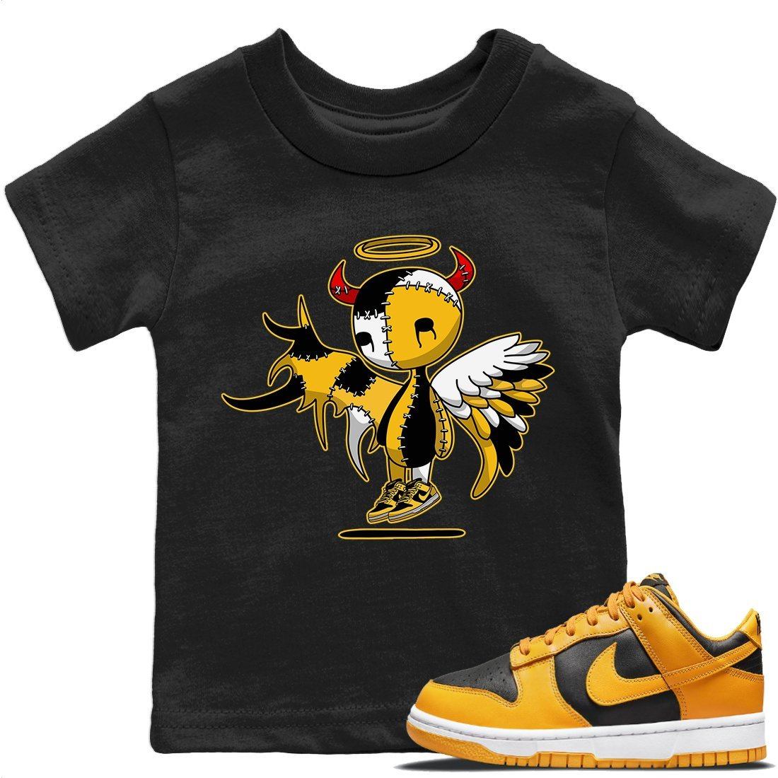 Dunk Championship Goldenrod Sneaker Match Tees Devil Angel Sneaker Tees Dunk Championship Goldenrod Jordan to match sneaker T-Shirt Kids Shirts