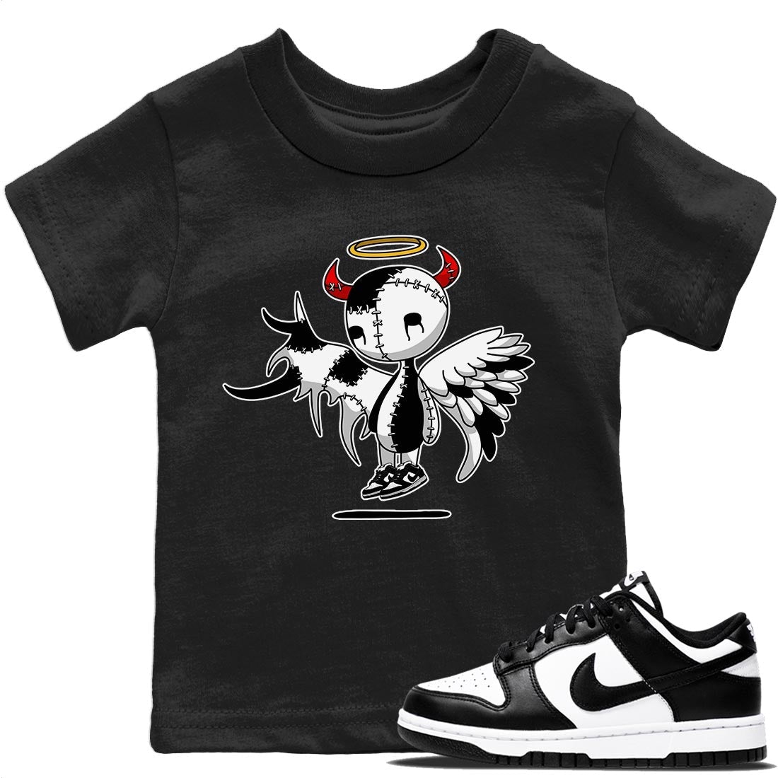 Dunk Panda Sneaker Match Tees Devil Angel Sneaker Tees Dunk Panda Jordan to match sneaker T-Shirt Kids Shirts