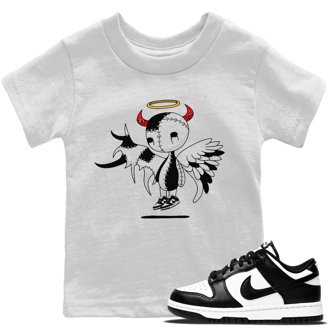 Dunk Panda Sneaker Match Tees Devil Angel Sneaker Tees Dunk Panda Jordan to match sneaker T-Shirt Kids Shirts