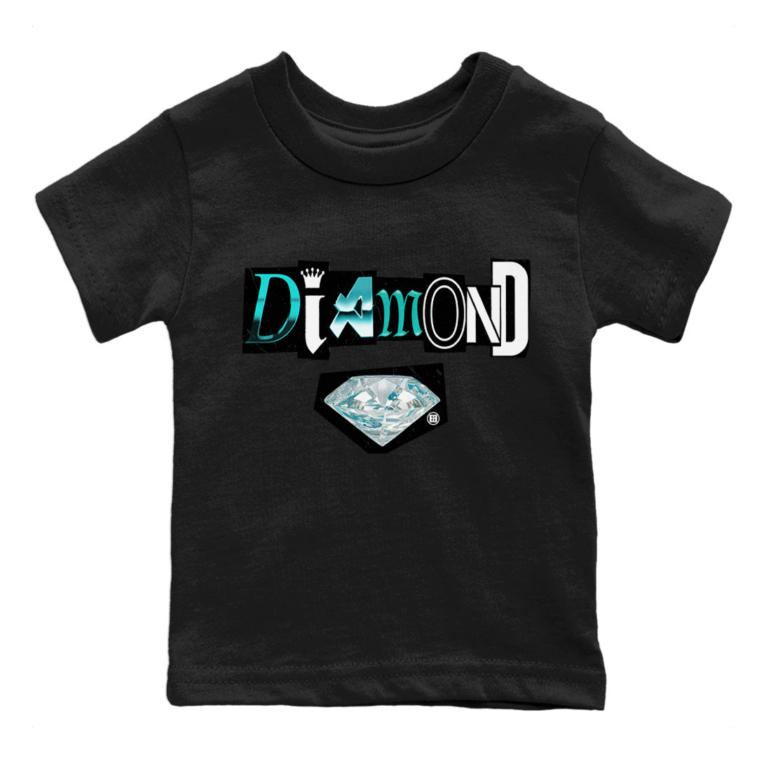 Diamond Letter Kids Tops - Air Force 1 Tiffany