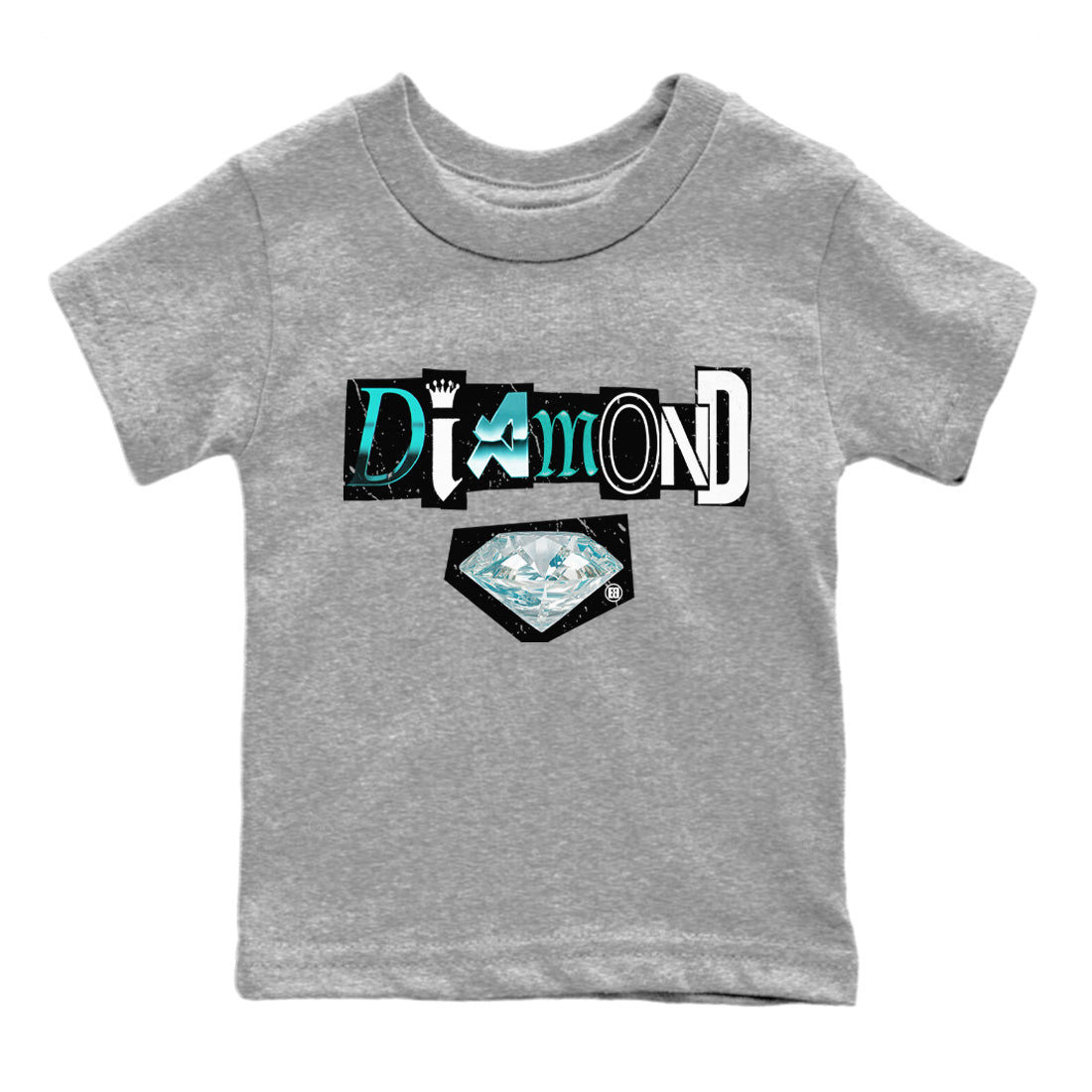 Diamond Letter Kids Tops - Air Force 1 Tiffany