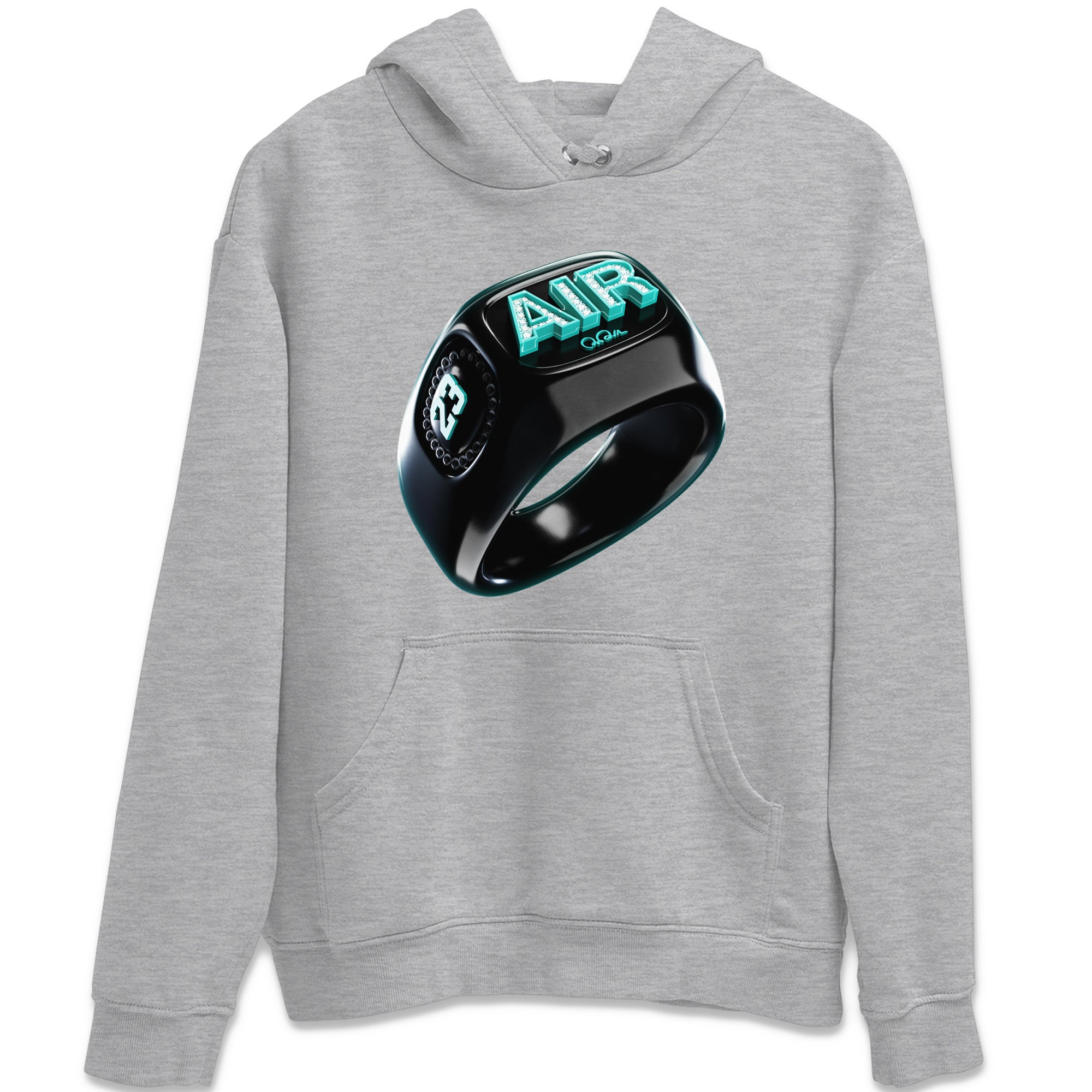 Air Force 1 Tiffany Sneaker Tees Drip Gear Zone Diamond Ring Sneaker Tees Nike Tiffany AF1Shirt Unisex Shirts Heather Grey 2