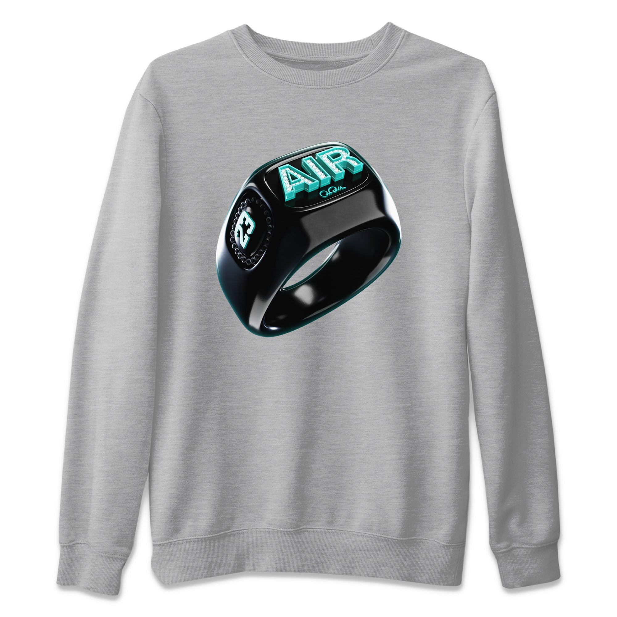 Air Force 1 Tiffany Sneaker Tees Drip Gear Zone Diamond Ring Sneaker Tees Nike Tiffany AF1Shirt Unisex Shirts Heather Grey 2