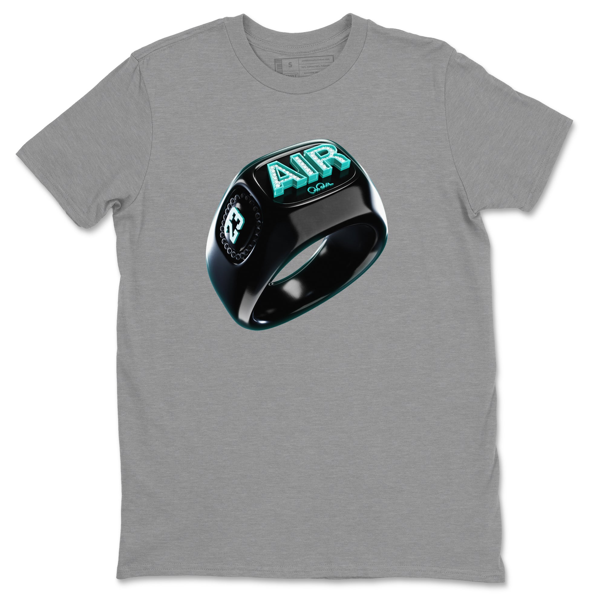 Air Force 1 Tiffany Sneaker Tees Drip Gear Zone Diamond Ring Sneaker Tees Nike Tiffany AF1Shirt Unisex Shirts Heather Grey 2