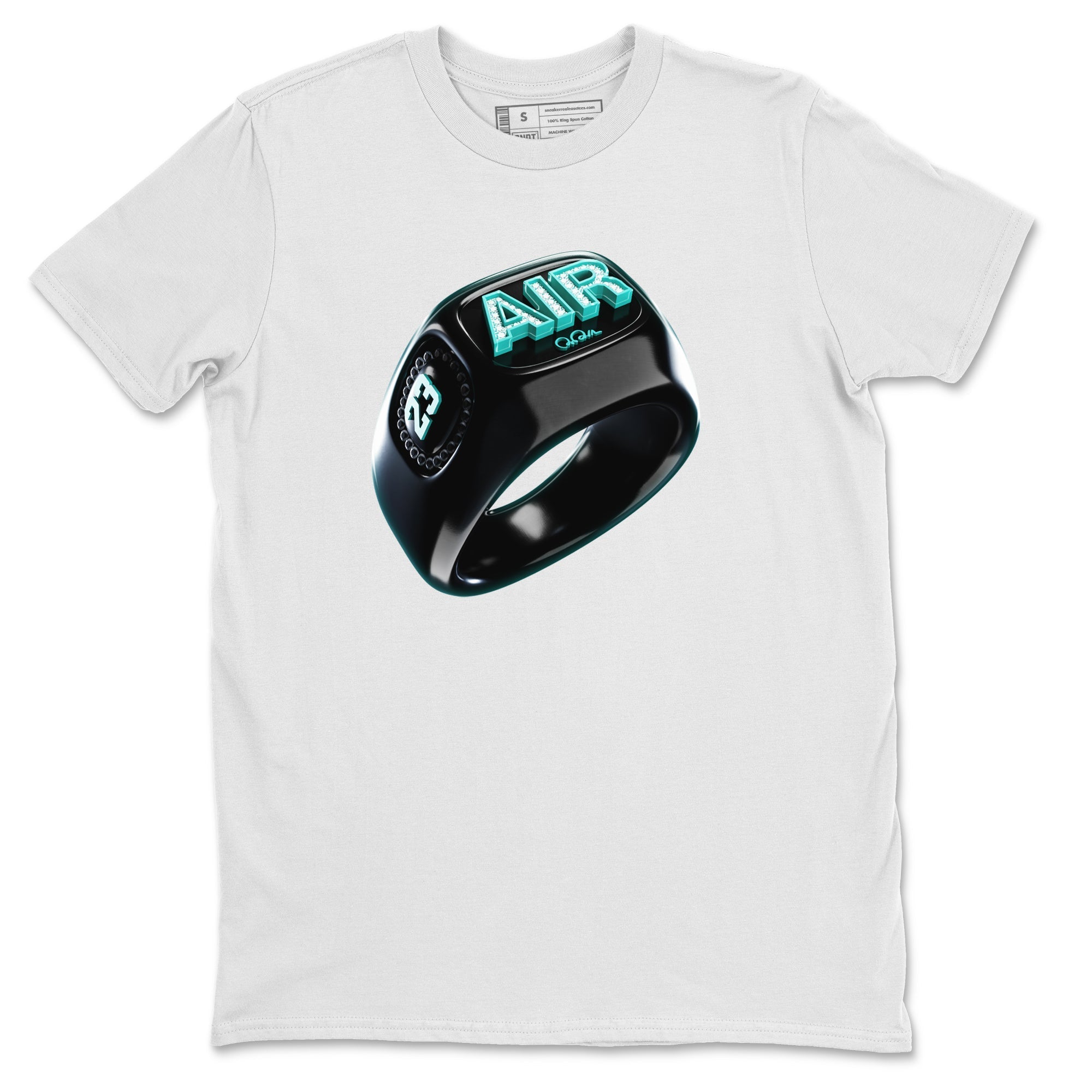 Air Force 1 Tiffany Sneaker Tees Drip Gear Zone Diamond Ring Sneaker Tees Nike Tiffany AF1Shirt Unisex Shirts White 2