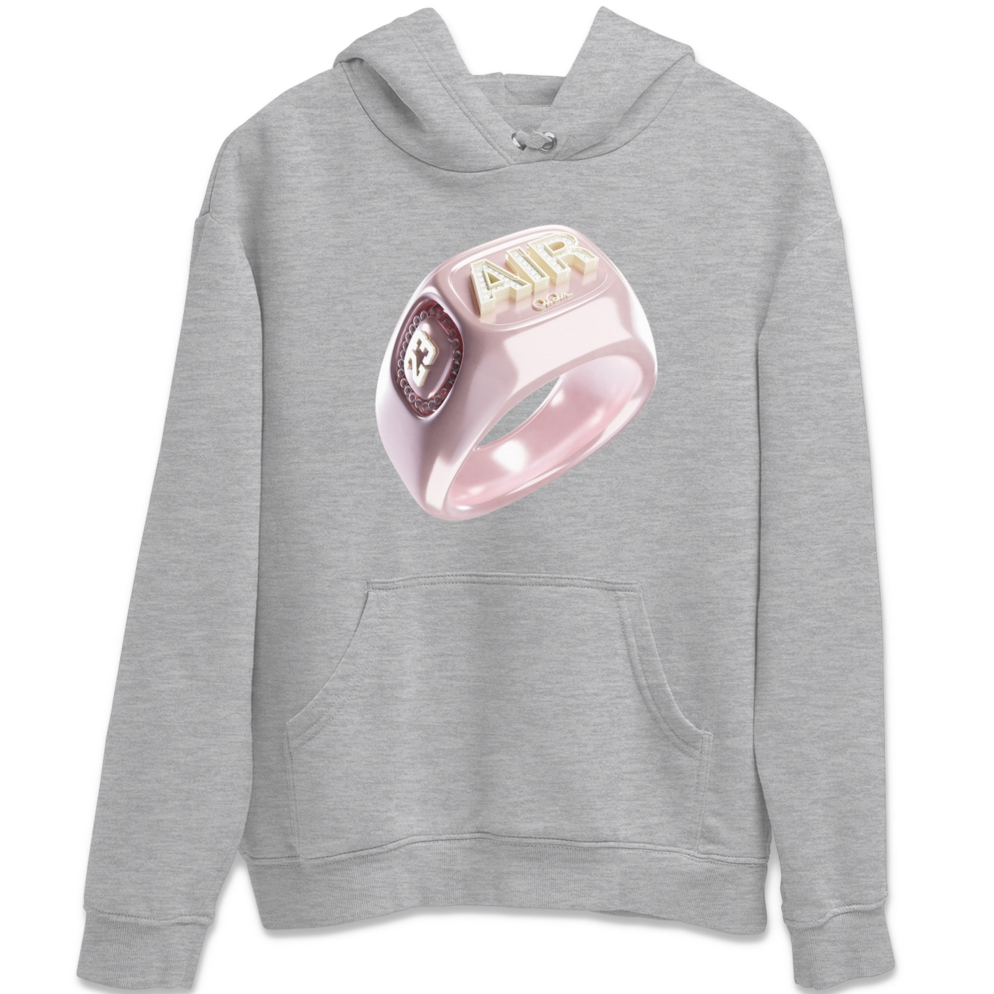 AJ1 Retro High OG Washed Pink Sneaker Tees Drip Gear Zone Diamond Ring Sneaker Tees AJ1 Retro High OG Washed Pink Shirt Unisex Shirts Heather Grey 2