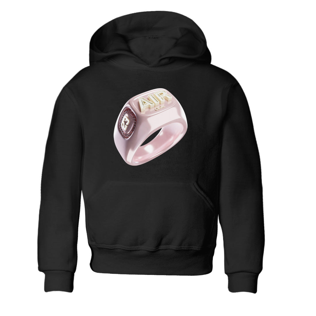 AJ1 Retro High OG Washed Pink Sneaker Tees Drip Gear Zone Diamond Ring Sneaker Tees AJ1 Retro High OG Washed Pink Shirt Kids Shirts Black 2