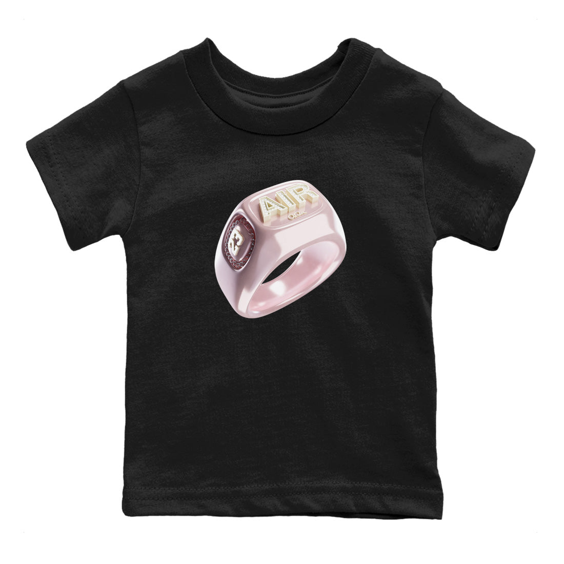 AJ1 Retro High OG Washed Pink Sneaker Tees Drip Gear Zone Diamond Ring Sneaker Tees AJ1 Retro High OG Washed Pink Shirt Kids Shirts Black 2
