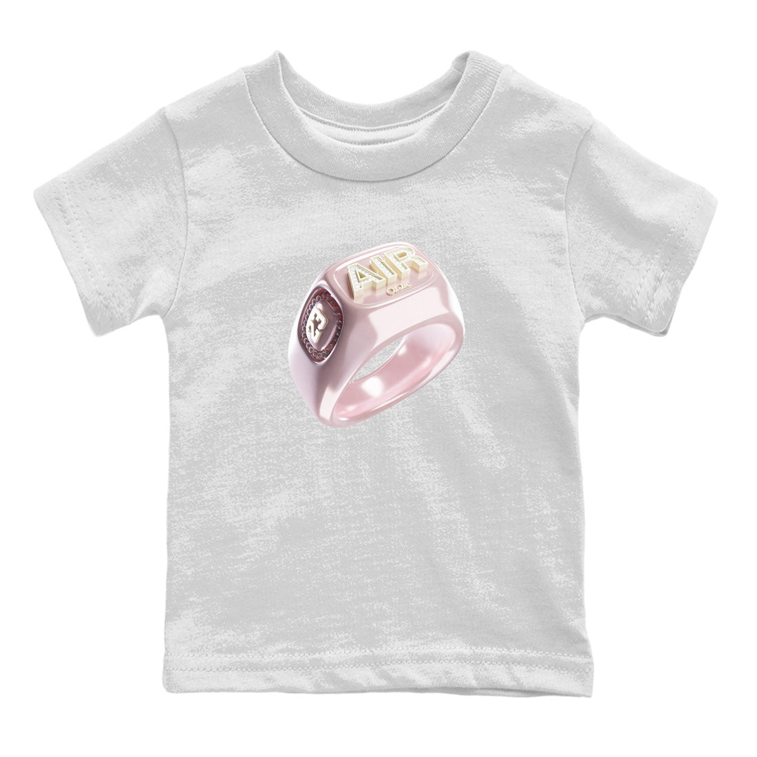 AJ1 Retro High OG Washed Pink Sneaker Tees Drip Gear Zone Diamond Ring Sneaker Tees AJ1 Retro High OG Washed Pink Shirt Kids Shirts White 2