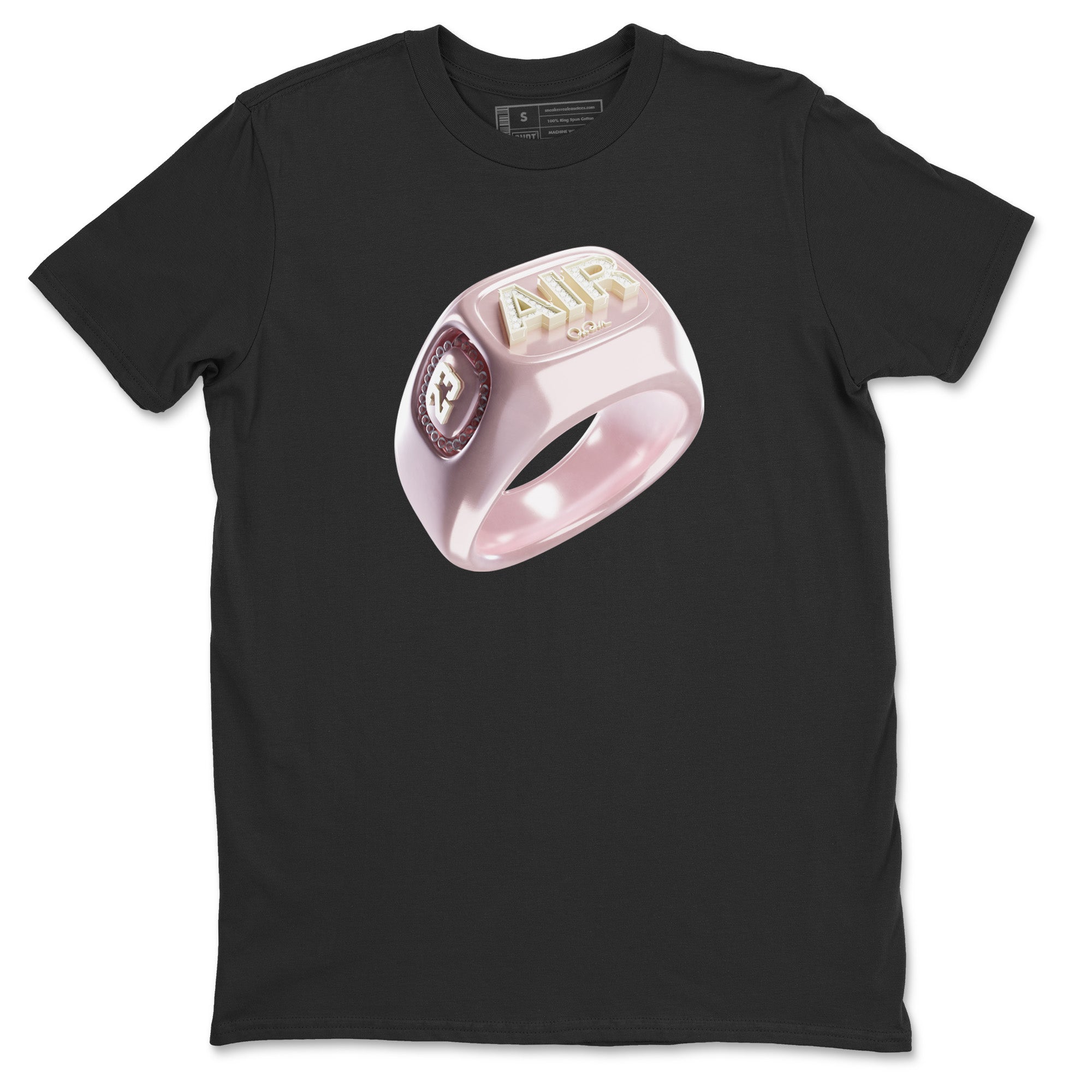 AJ1 Retro High OG Washed Pink Sneaker Tees Drip Gear Zone Diamond Ring Sneaker Tees AJ1 Retro High OG Washed Pink Shirt Unisex Shirts Black 2