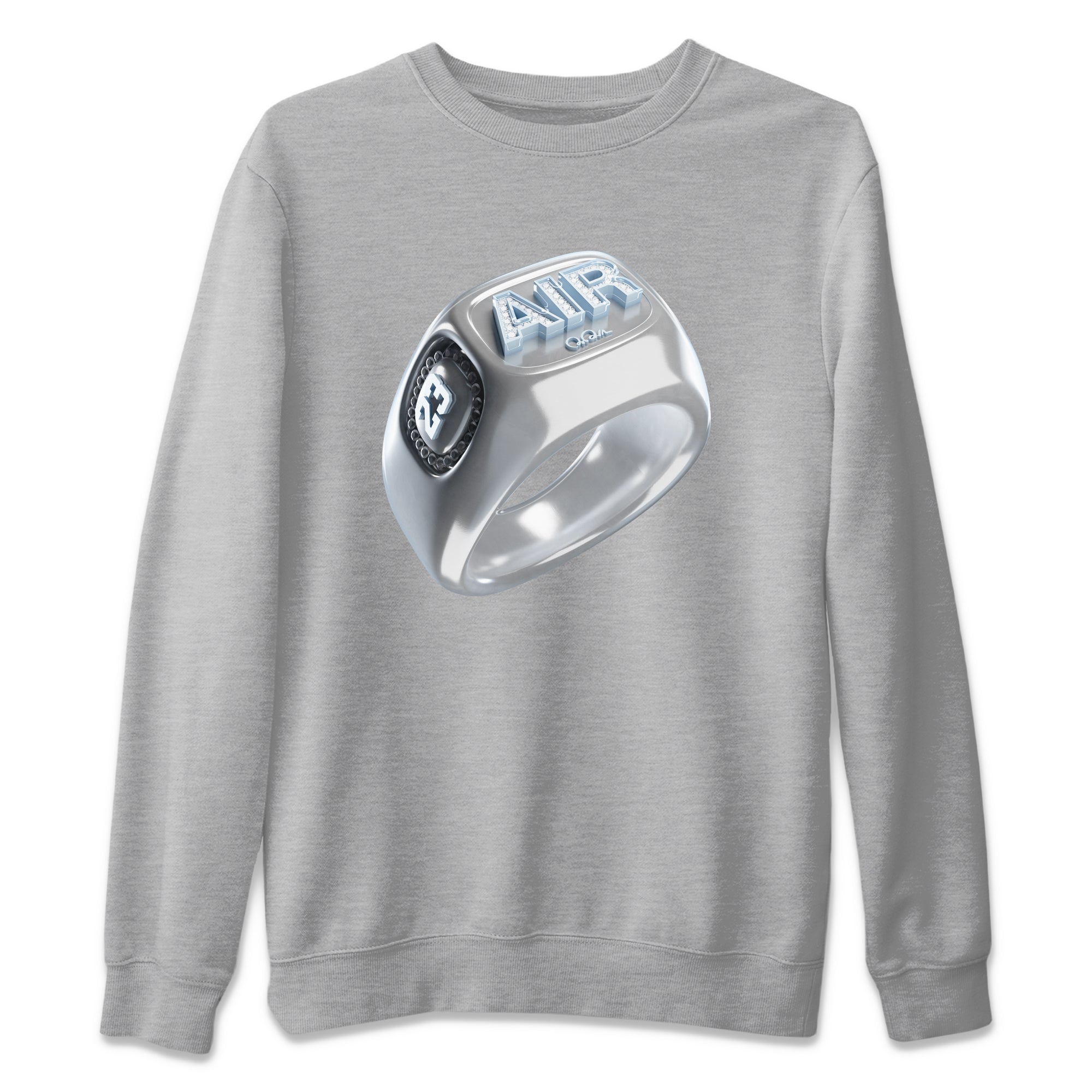 Air Jordan 11 White Cement Sneaker Tees Drip Gear Zone Diamond Ring Sneaker Tees Air Jordan 11 Cement Grey Shirt Unisex Shirts Heather Grey 2