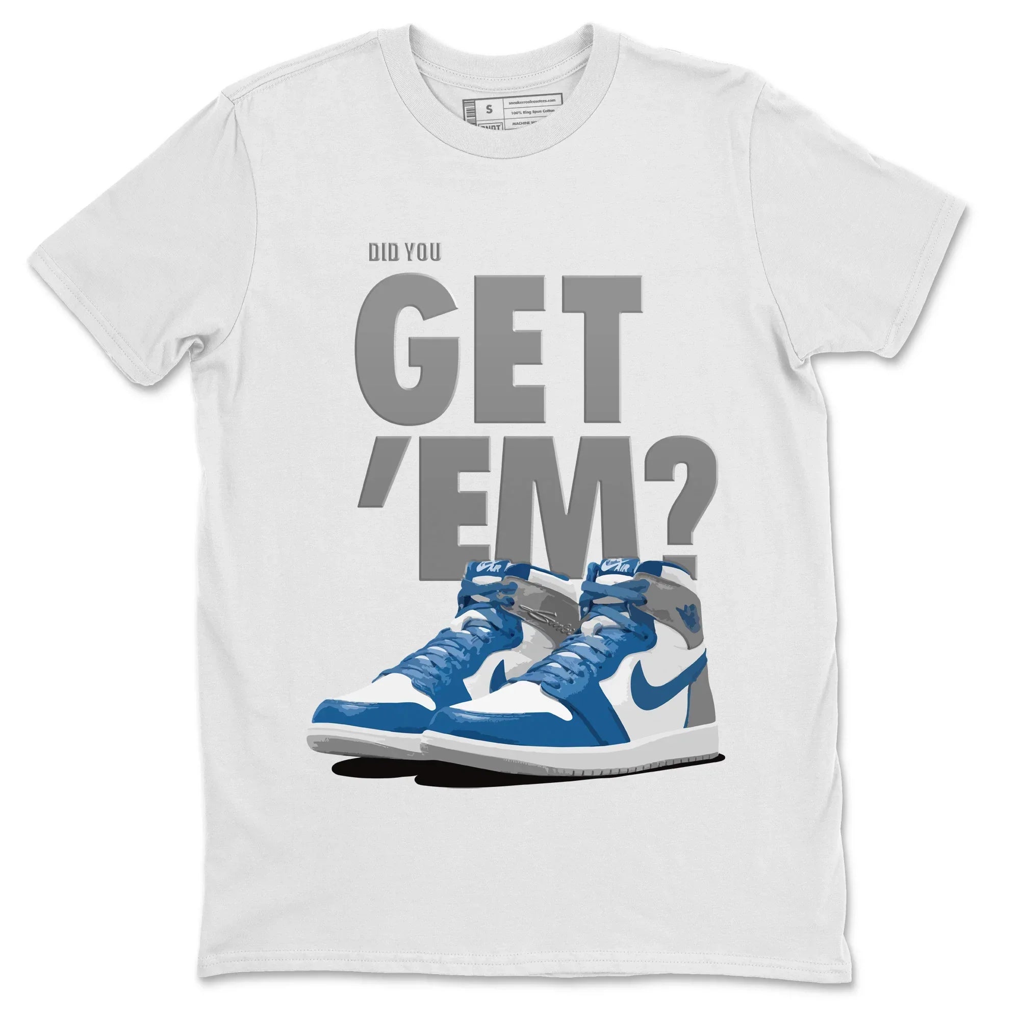 Jordan 1 True Blue Shirt To Match Jordans Did You Get 'Em Drip Gear Zone Sneaker Tees Jordan 1 True Blue Drip Gear Zone Drip Gear Zone Sneaker Matching Clothing Unisex Shirts
