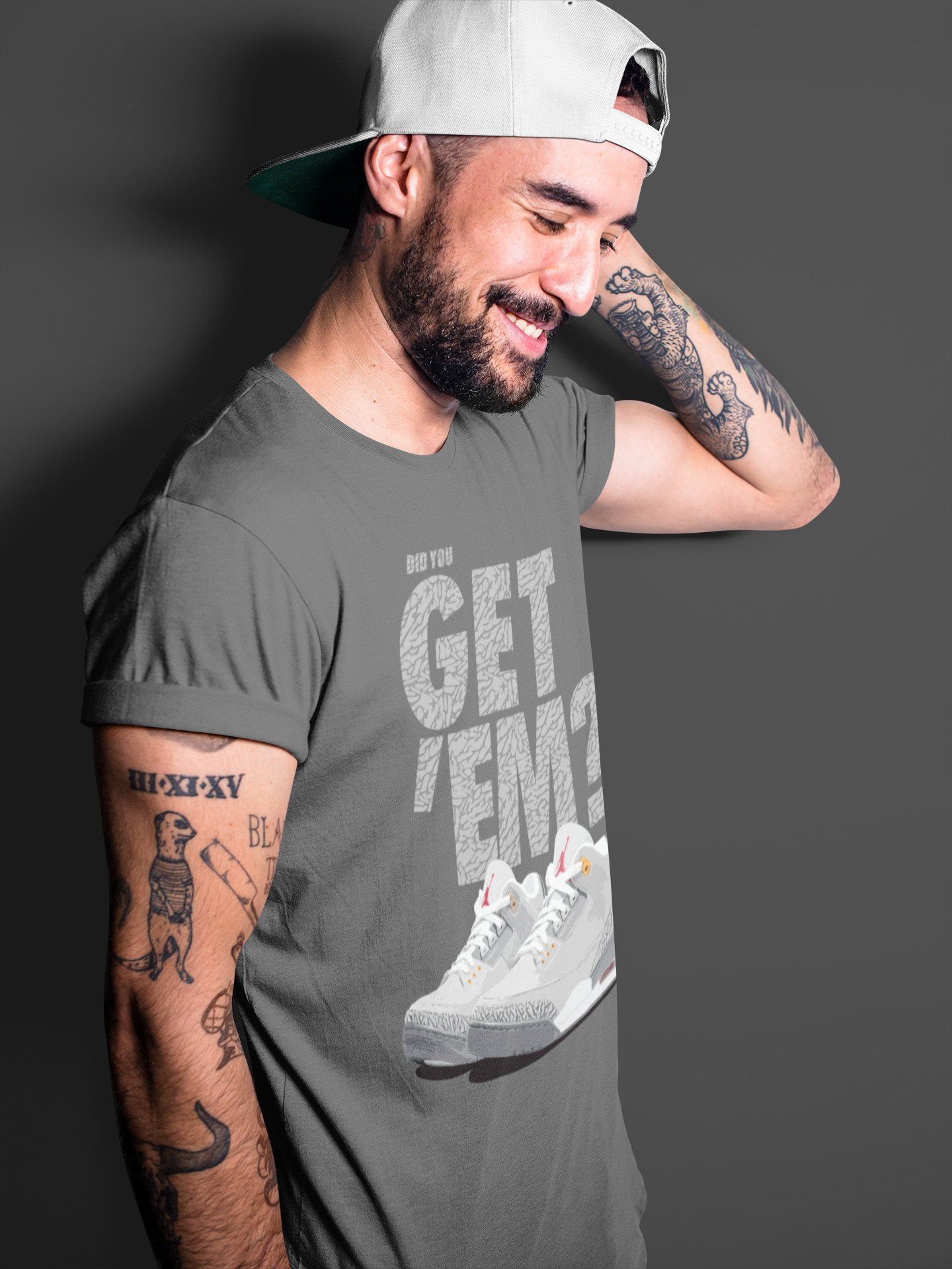 Jordan 3 Cool Grey Shirt To Match Jordans Did You Get Em Drip Gear Zone Sneaker Tees Jordan 3 Cool Grey Drip Gear Zone Drip Gear Zone Sneaker Matching Clothing Unisex Shirts