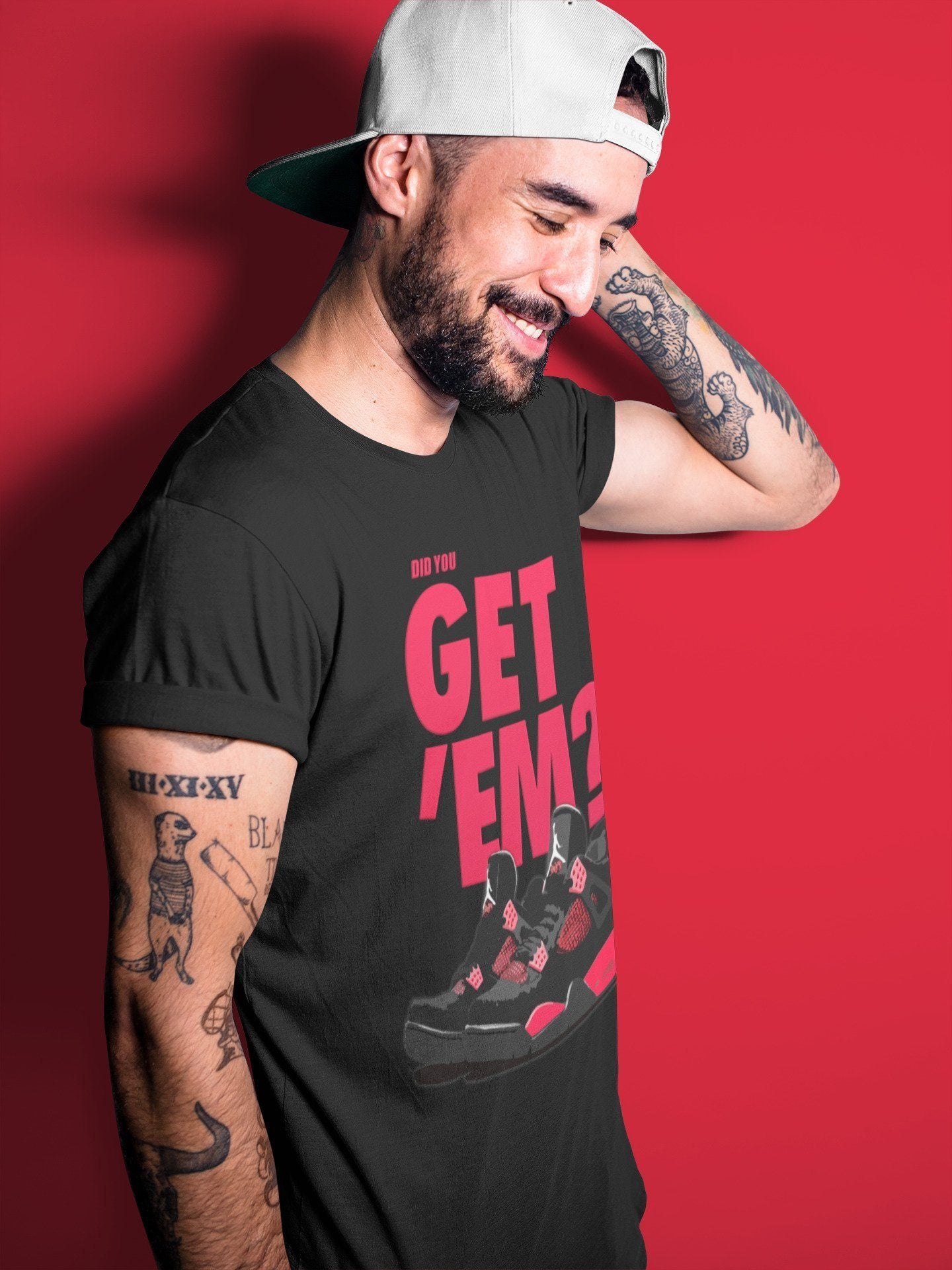 Jordan 4 Red Thunder Shirt To Match Jordans Did You Get Em Drip Gear Zone Sneaker Tees Jordan 4 Red Thunder Drip Gear Zone Drip Gear Zone Sneaker Matching Clothing Unisex Shirts