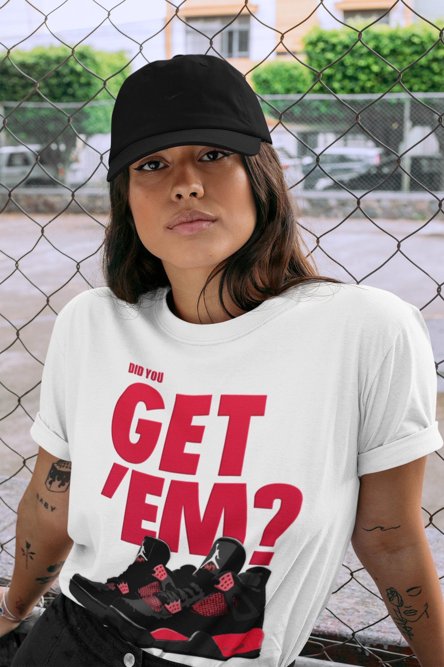 Jordan 4 Red Thunder Shirt To Match Jordans Did You Get Em Drip Gear Zone Sneaker Tees Jordan 4 Red Thunder Drip Gear Zone Drip Gear Zone Sneaker Matching Clothing Unisex Shirts