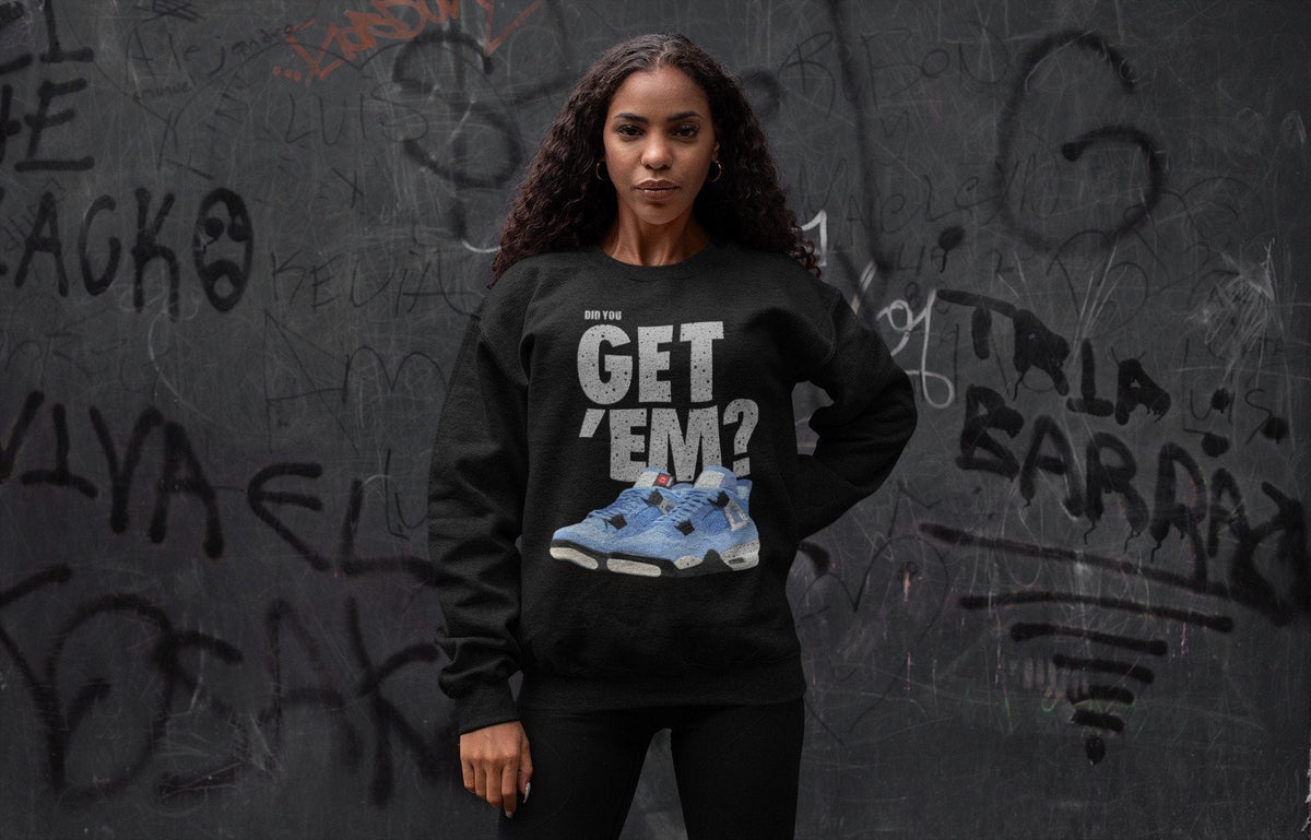 Jordan 4 University Blue Shirt To Match Jordans Did You Get Em Drip Gear Zone Sneaker Tees Jordan 4 University Blue Drip Gear Zone Drip Gear Zone Sneaker Matching Clothing Unisex Shirts