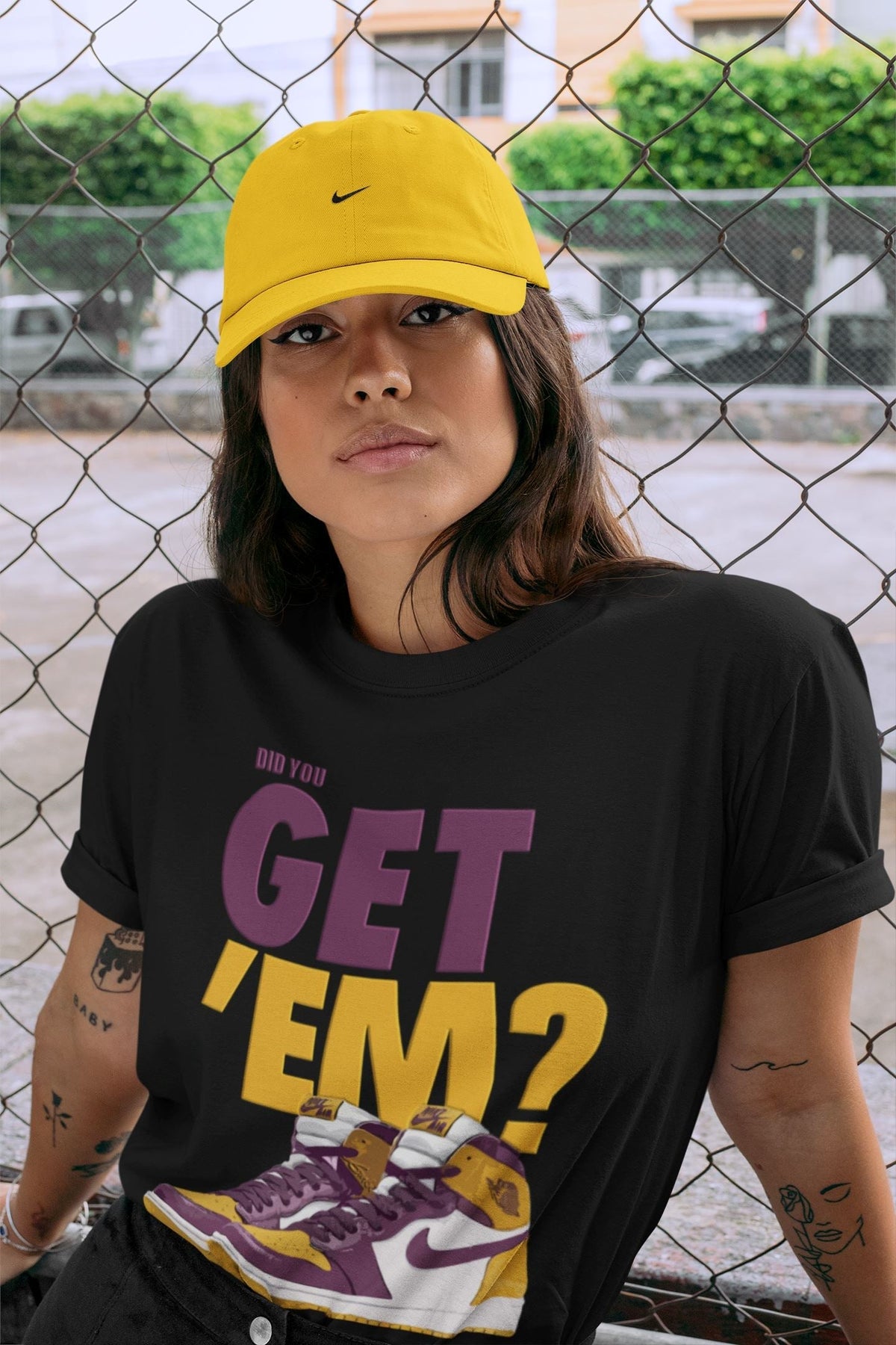 Jordan 1 Brotherhood Sneaker Matching T-Shirt Did You Get Em SNRT Sneaker Tees Jordan 1 Brotherhood Drip Gear Zone Crew Neck Tees