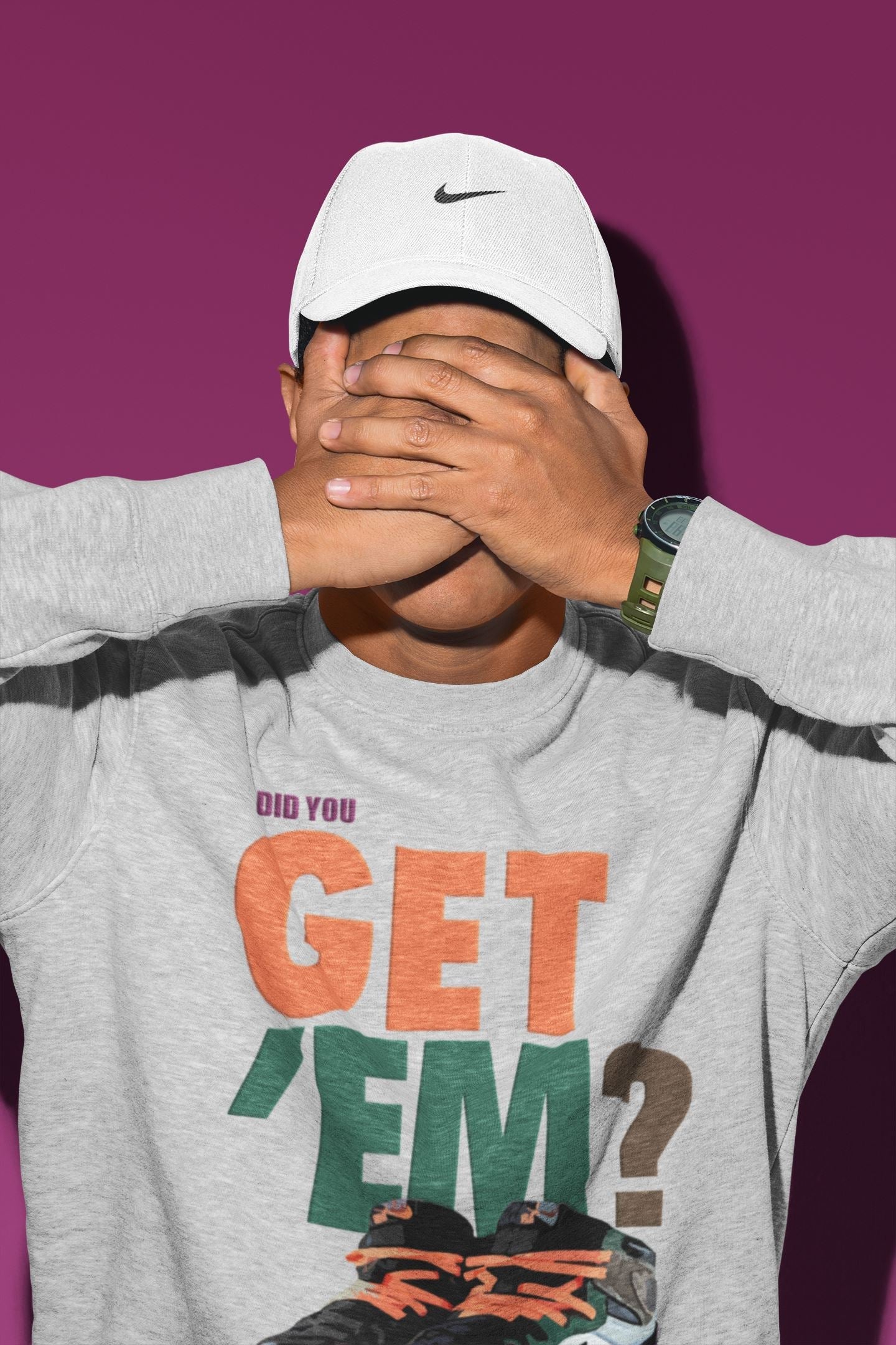 Jordan 1 Hand Crafted Sneaker Matching T-Shirt Did You Get Em SNRT Sneaker Tees Jordan 1 Hand Crafted Drip Gear Zone Crew Neck Tees