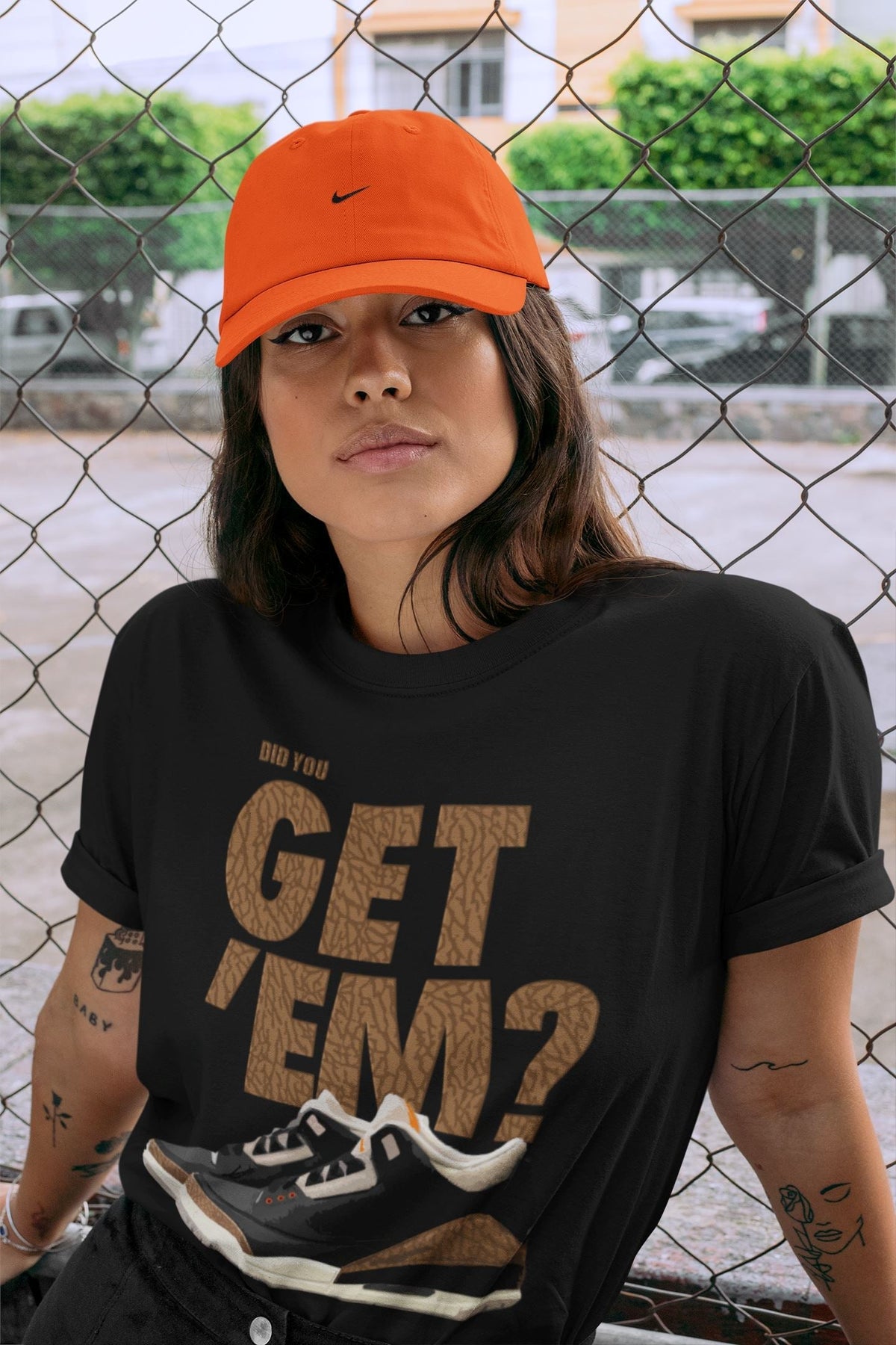 Jordan 3 Desert Elephant Sneaker Matching T-Shirt Did You Get 'Em SNRT Sneaker Tees Jordan 3 Desert Elephant Drip Gear Zone Crew Neck Tees